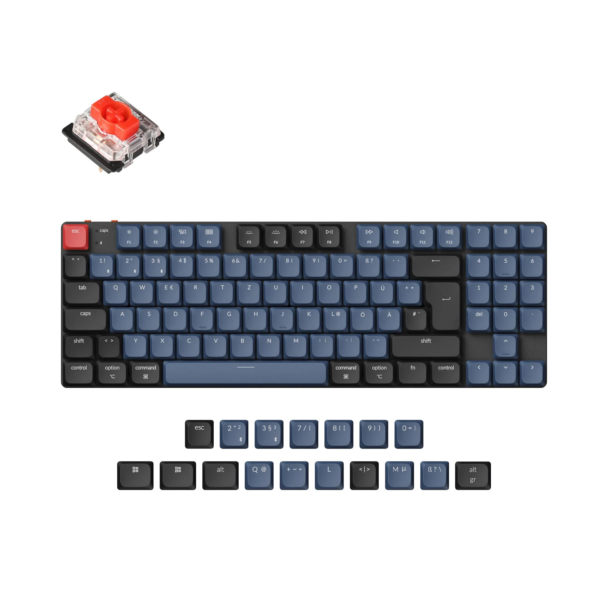 Teclado mecánico inalámbrico personalizado Keychron K13 Pro QMK/VIA - Colección de distribución ISO