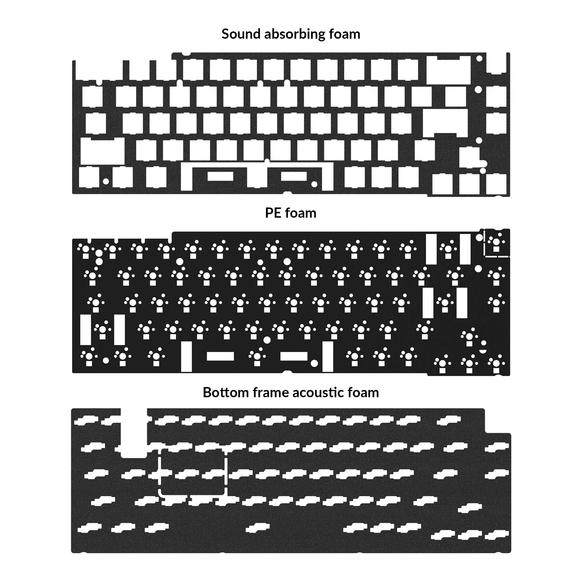 Kit de upgrade acústico Keychron Q2 / Q2 Pro / Q2 Max