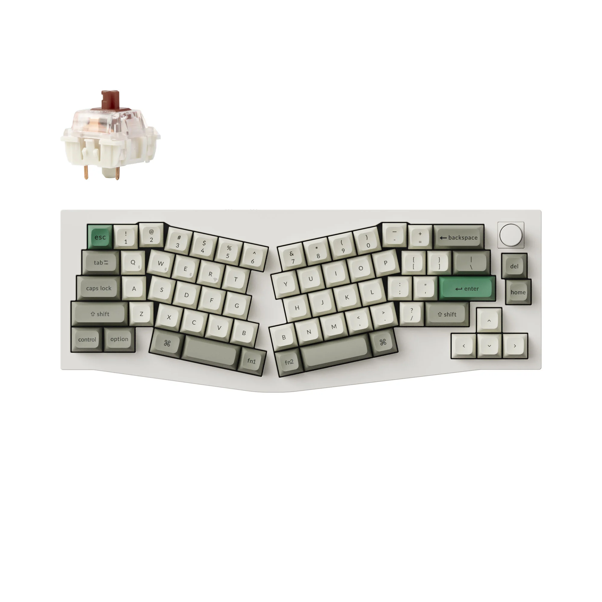 Keychron Q8 Max (distribución Alice) QMK/VIA Teclado mecánico inalámbrico personalizado