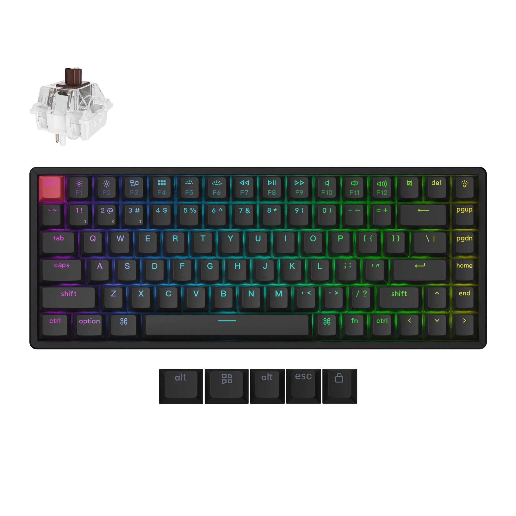 Keychron K2 QMK Teclado mecánico inalámbrico (Versión 3)