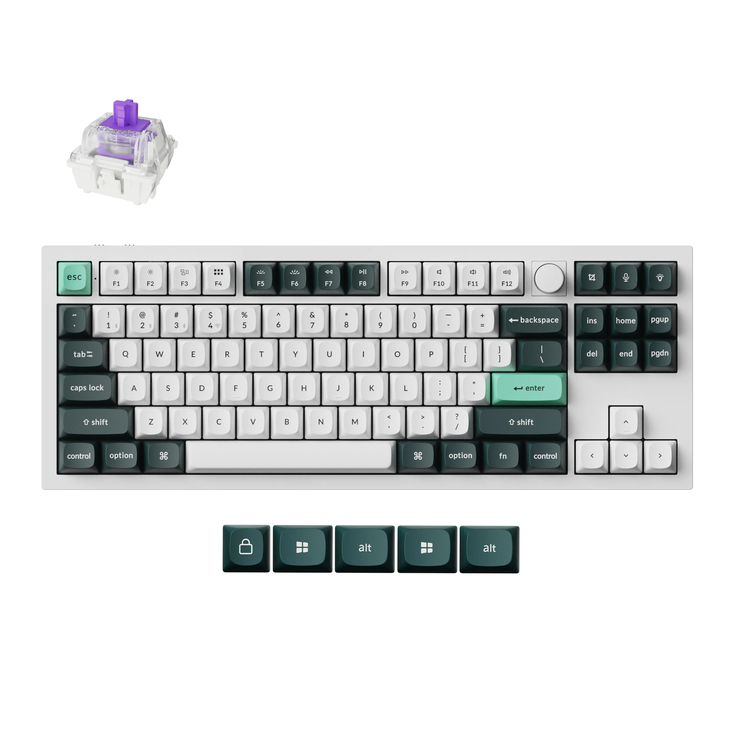 Teclado personalizado sem fio QMK Keychron Q3 HE