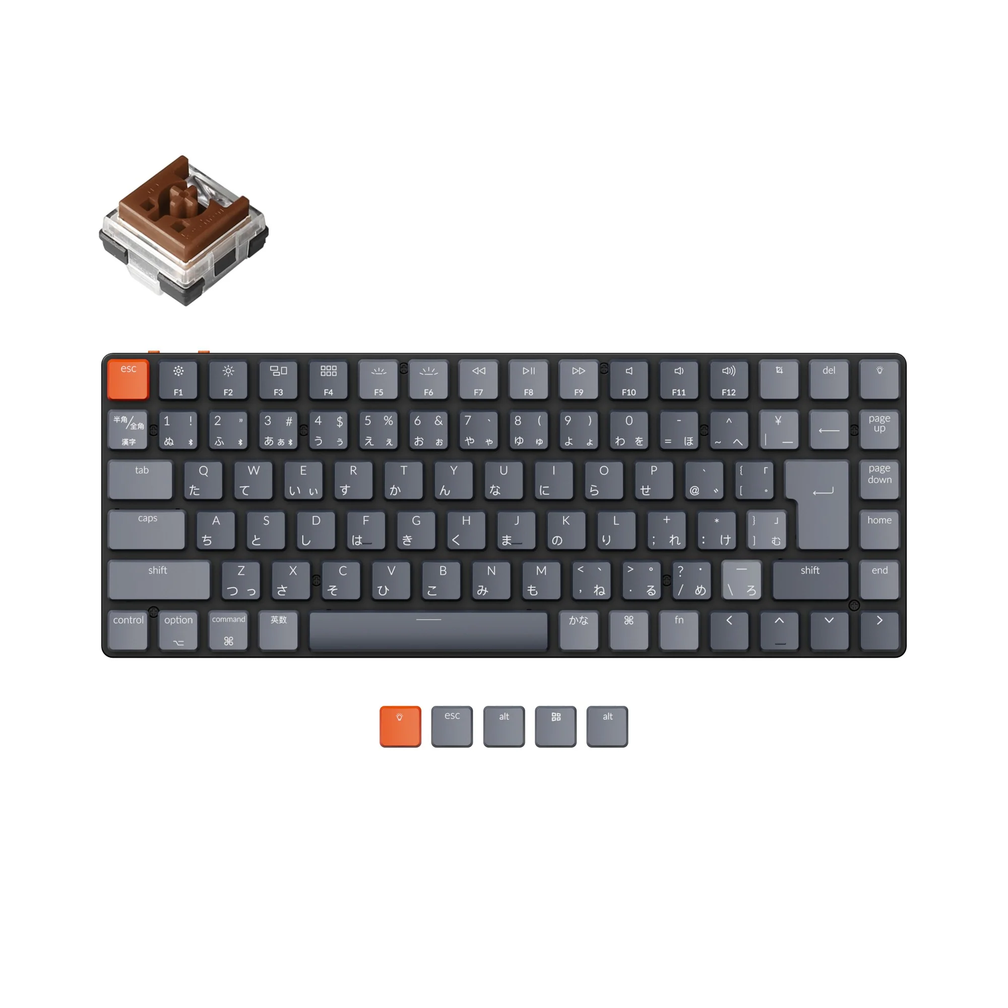 Keychron K3 Ultra-slim draadloos mechanisch toetsenbord (Japanse JIS-indeling) - Versie 2