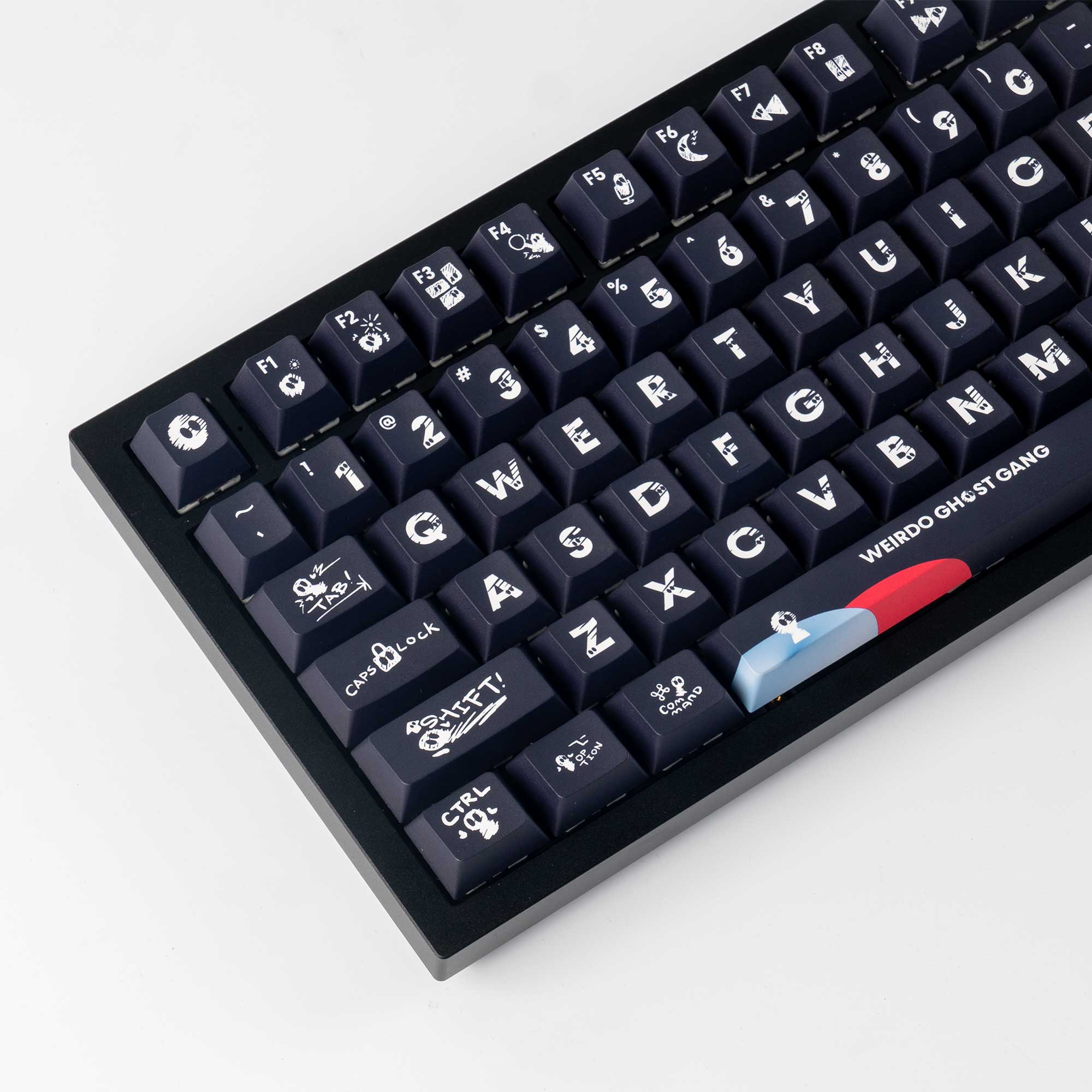 Weirdo Ghost Gang - Set completo de teclas PBT dye-sub perfil Cherry