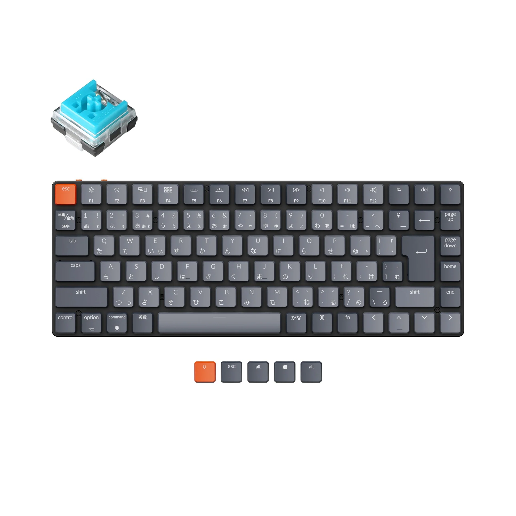 Keychron K3 Ultra-slim draadloos mechanisch toetsenbord (Japanse JIS-indeling) - Versie 2