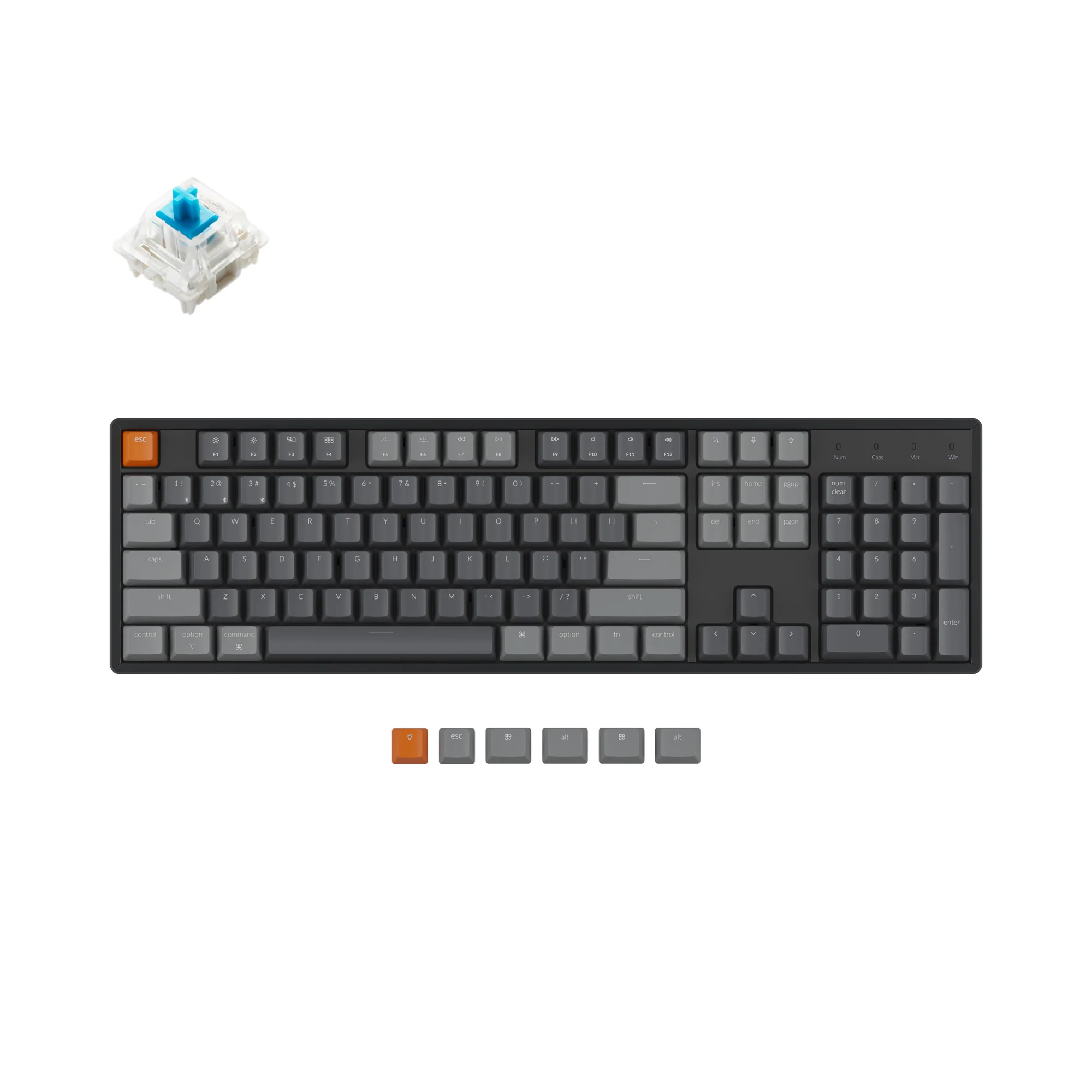 Keychron K10 trådløst mekanisk tastatur