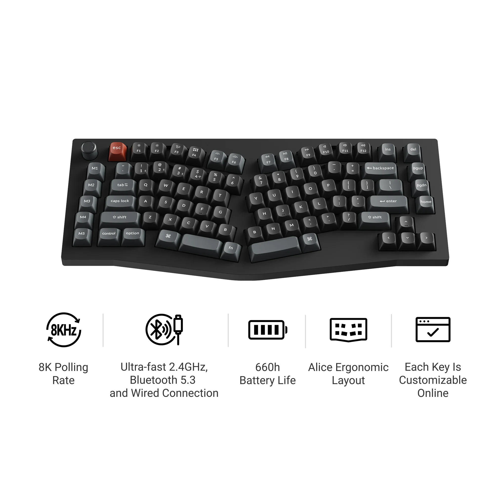 Keychron V10 Ultra 8K Wireless Custom Mechanical Keyboard