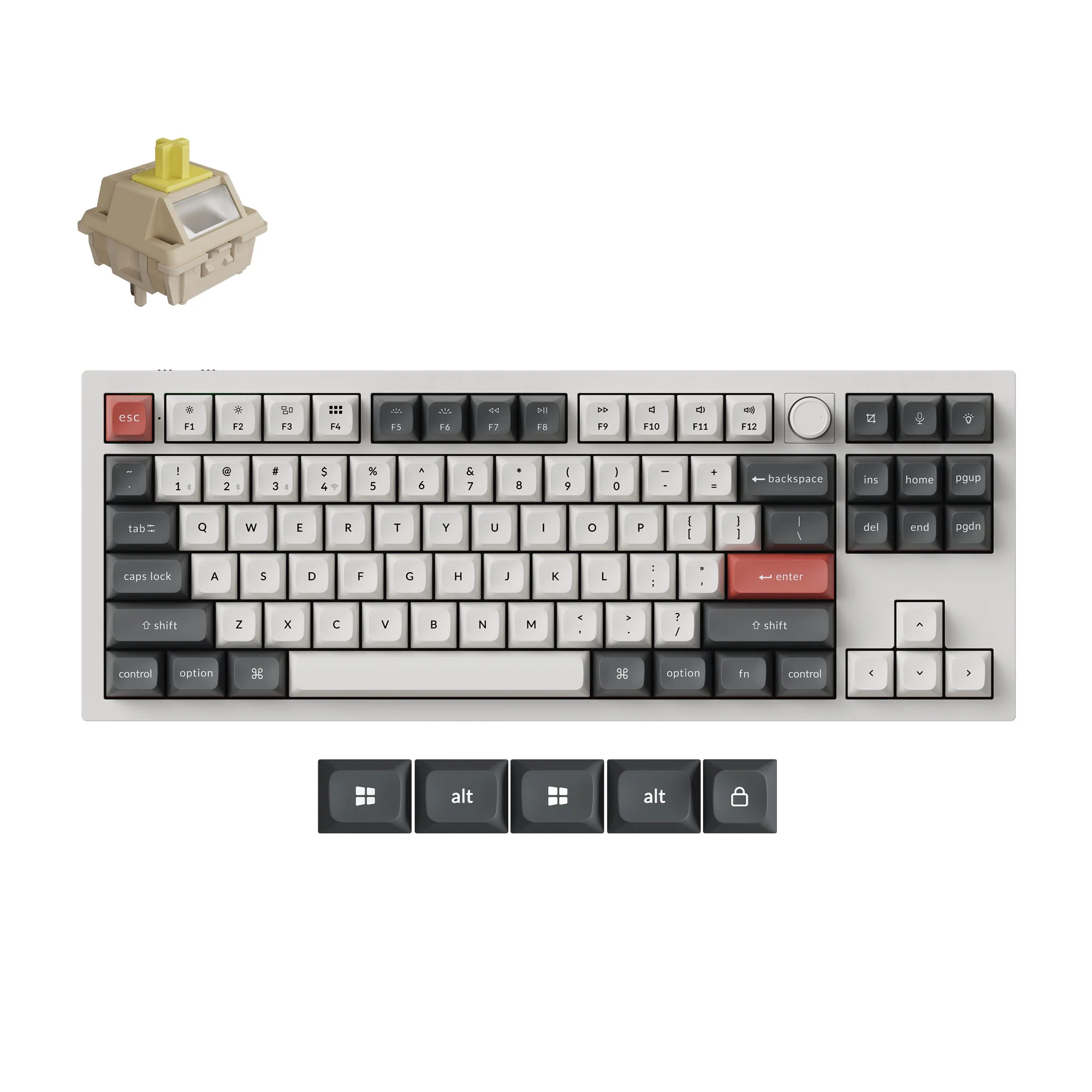 Teclado mecánico personalizado inalámbrico Keychron Q3 Ultra 8K