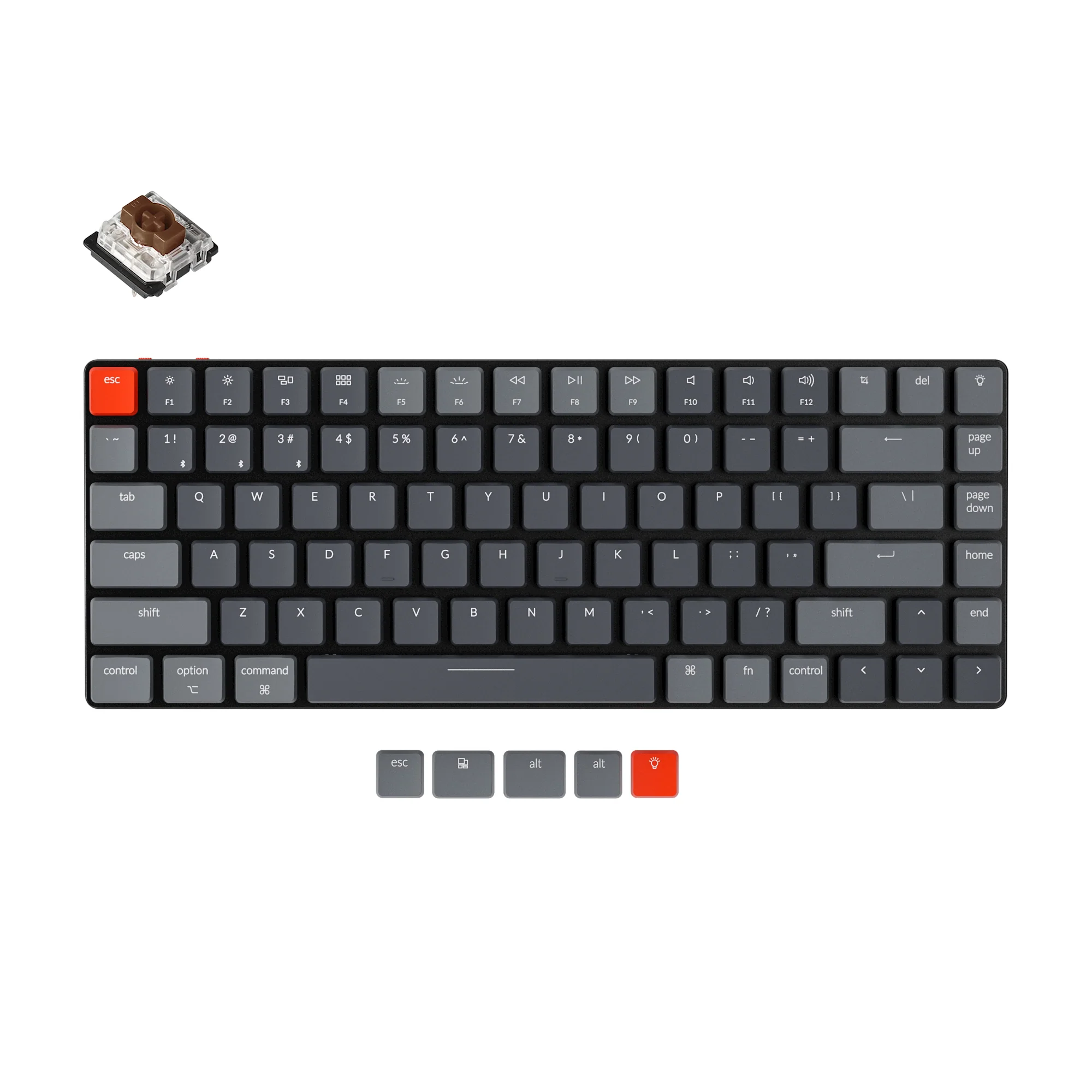 Keychron K3 ultracienka bezprzewodowa klawiatura mechaniczna (wersja 2)