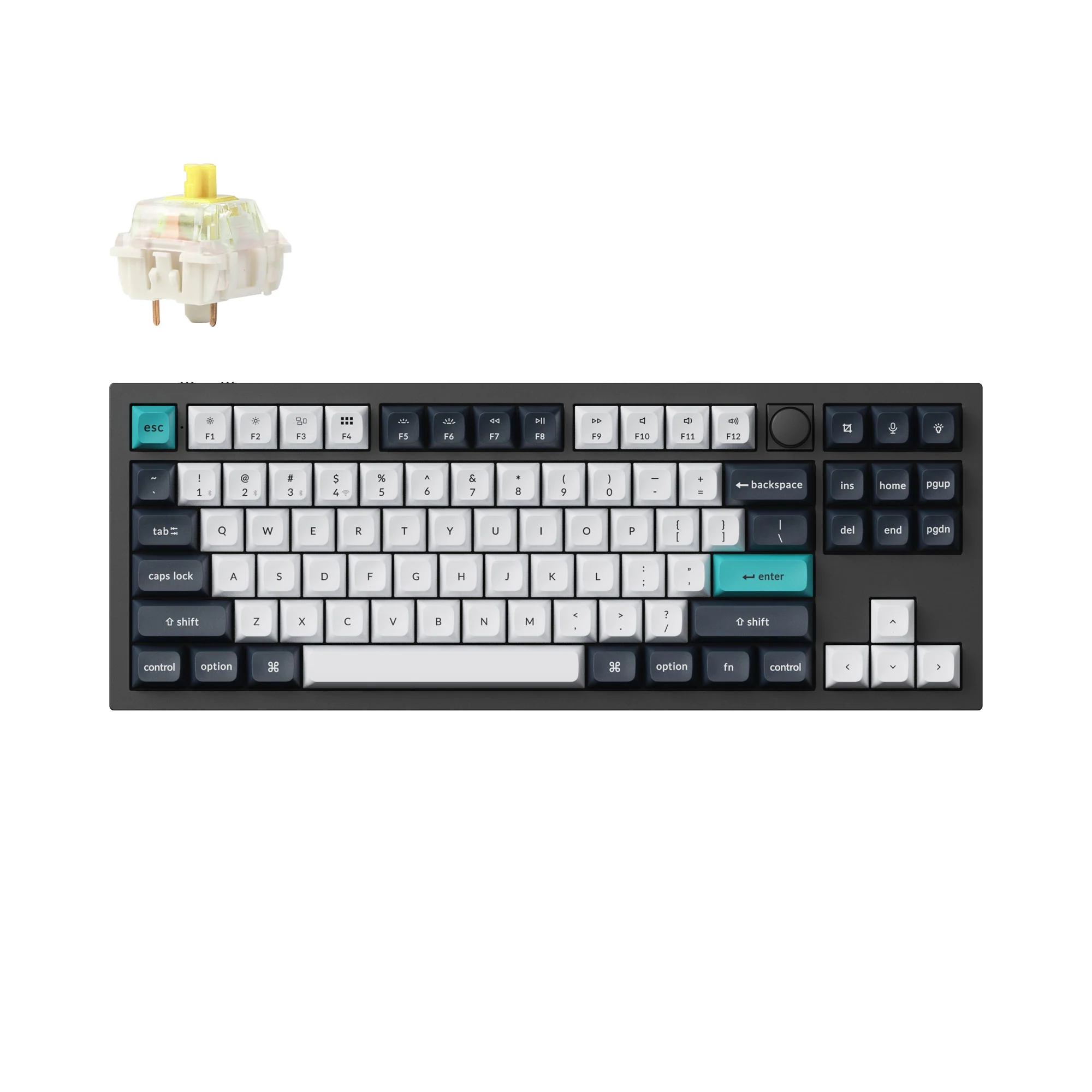 Keychron Q3 Max QMK/VIA Bezprzewodowa konfigurowalna klawiatura mechaniczna