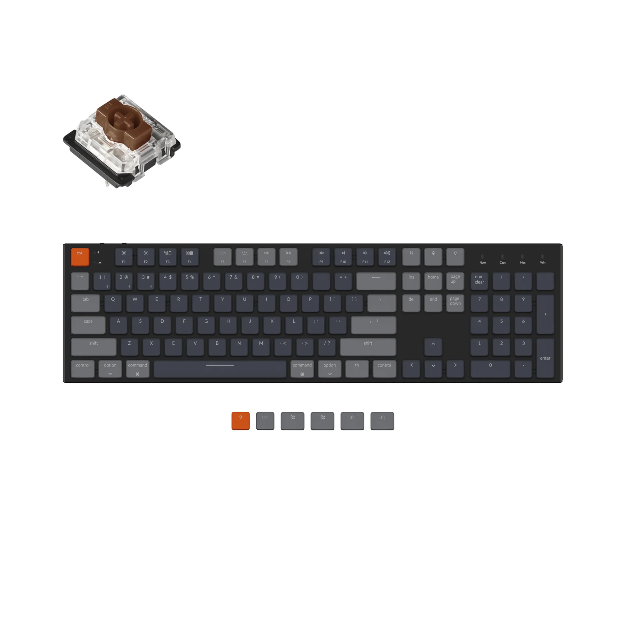 Teclado mecánico inalámbrico Keychron K5