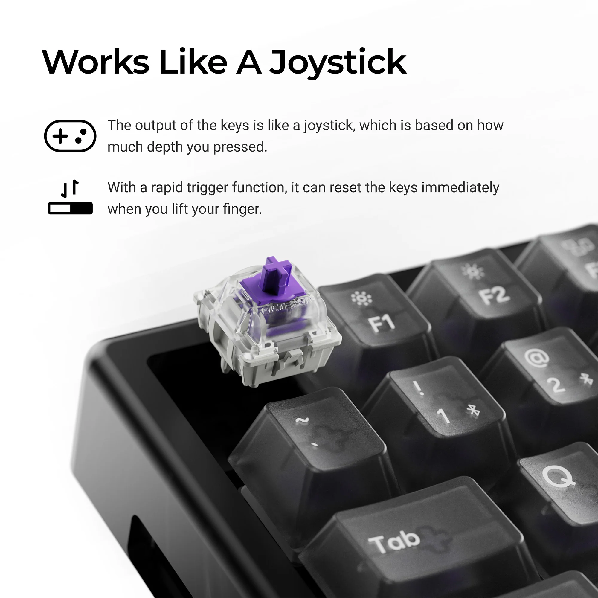 Keychron K2 HE Trådløst Magnetisk Switch Custom-tastatur - Resin Edition