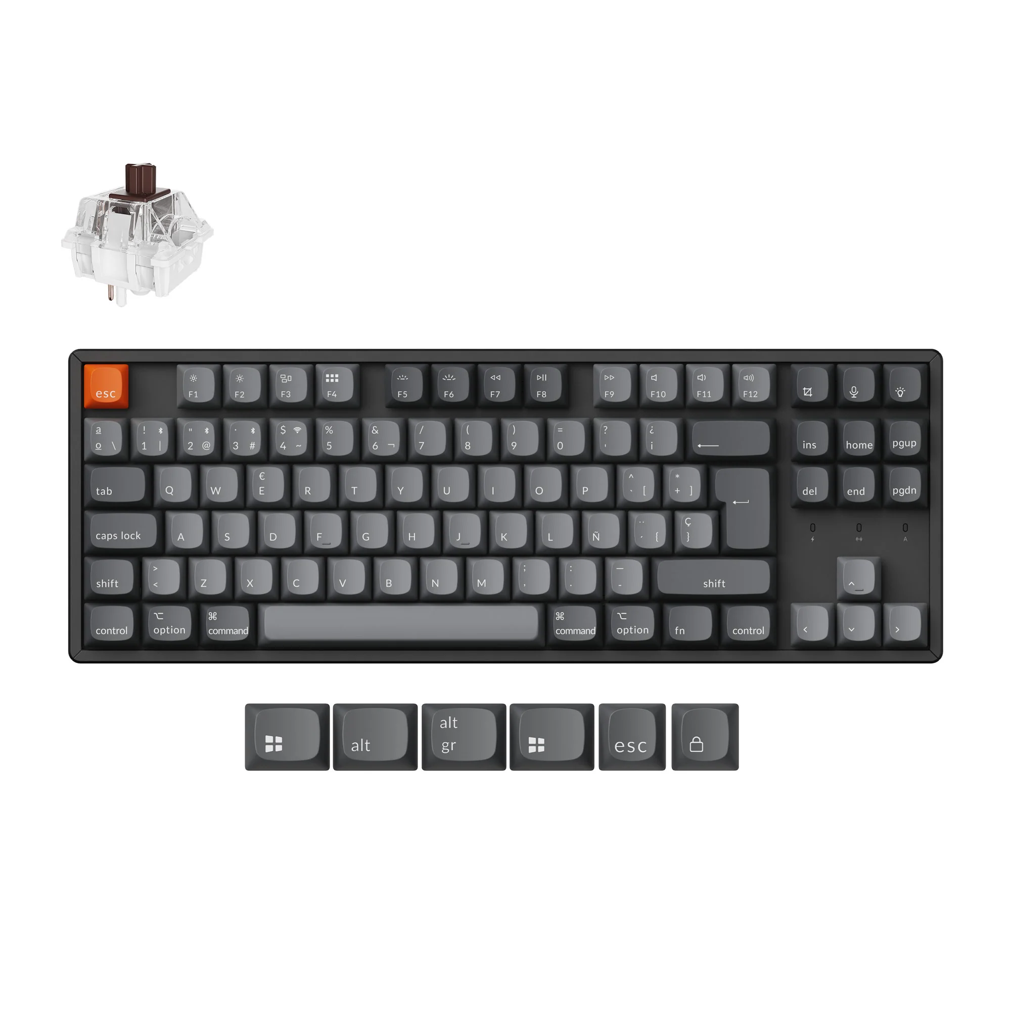 Keychron K8 Max QMK Wireless Mechanical Keyboard ISO Layout Collection