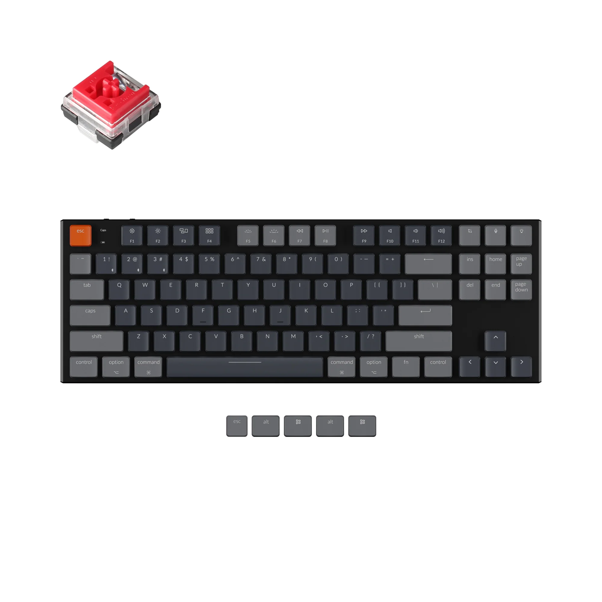 Keychron K1 kabellose mechanische Tastatur (Version 5)
