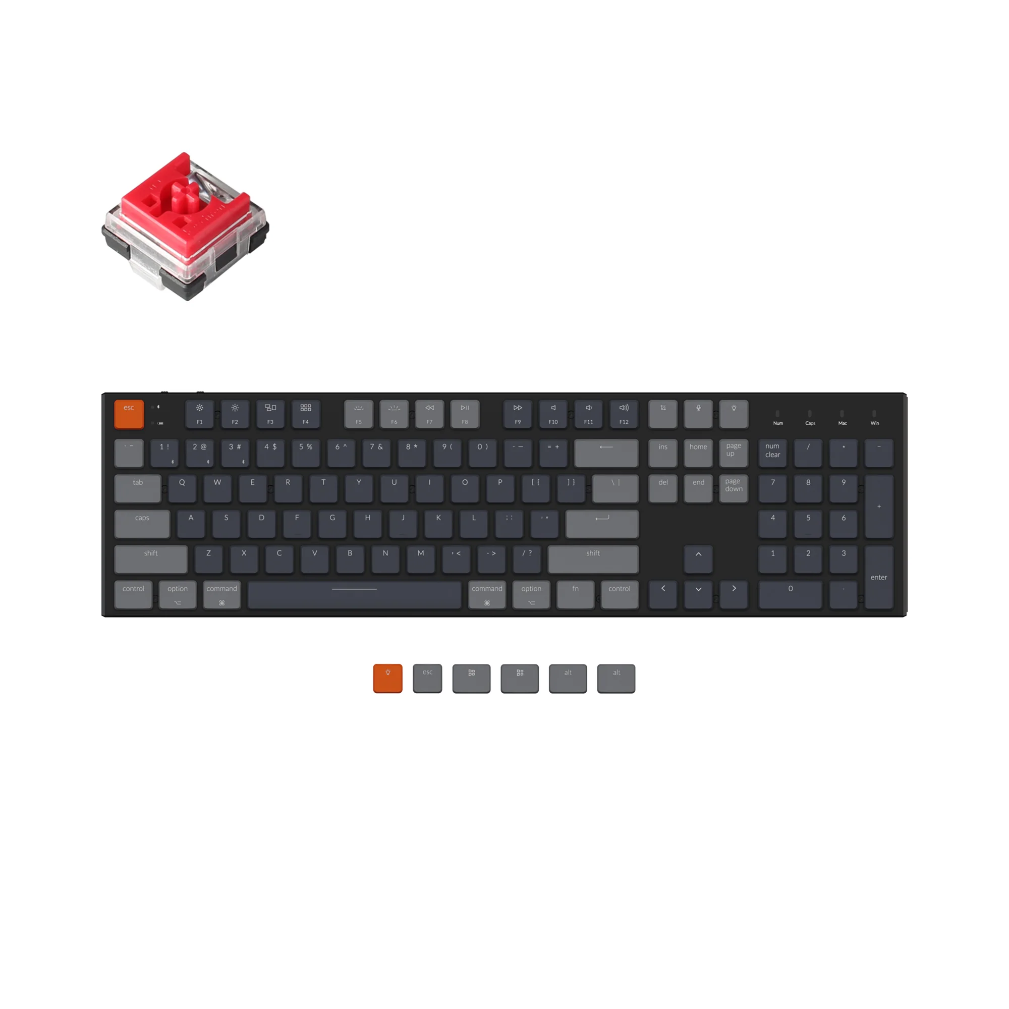 Teclado mecánico inalámbrico Keychron K5