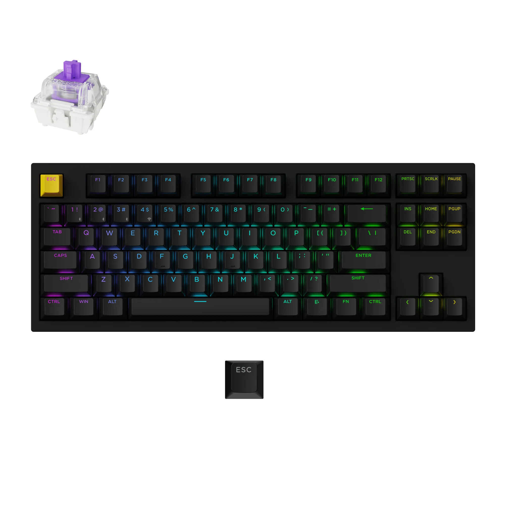Teclado gaming personalizado inalámbrico Lemokey P3 HE con interruptores magnéticos