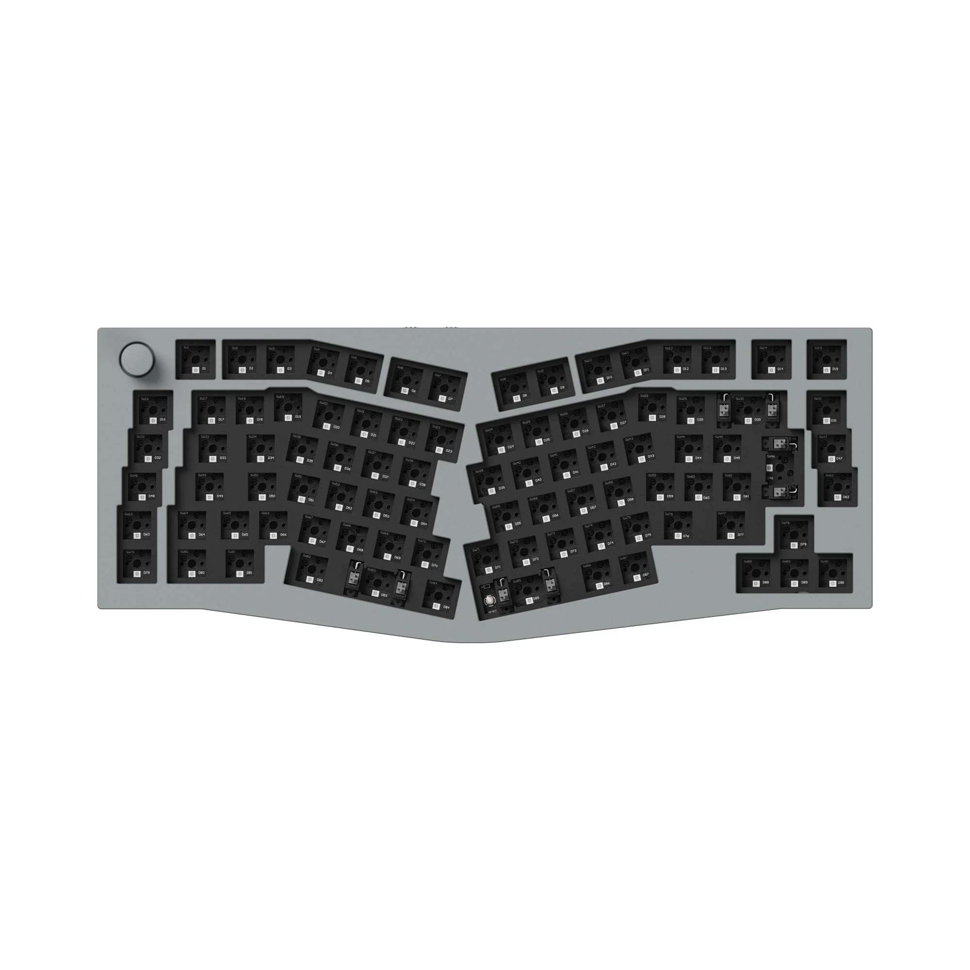 Teclado Mecânico Personalizado Sem Fio Keychron Q10 Pro (Layout Alice) QMK/VIA