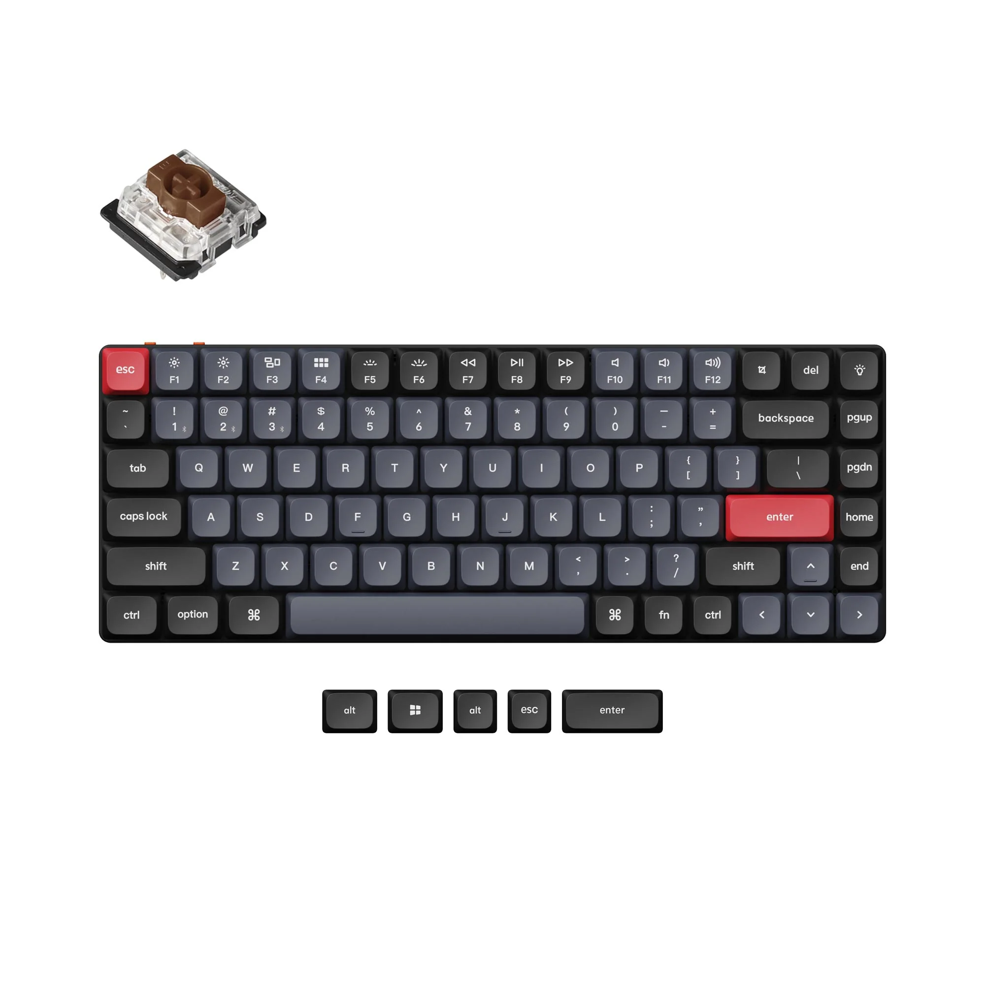 Teclado Mecânico Personalizado Sem Fio QMK/VIA Keychron K3 Pro
