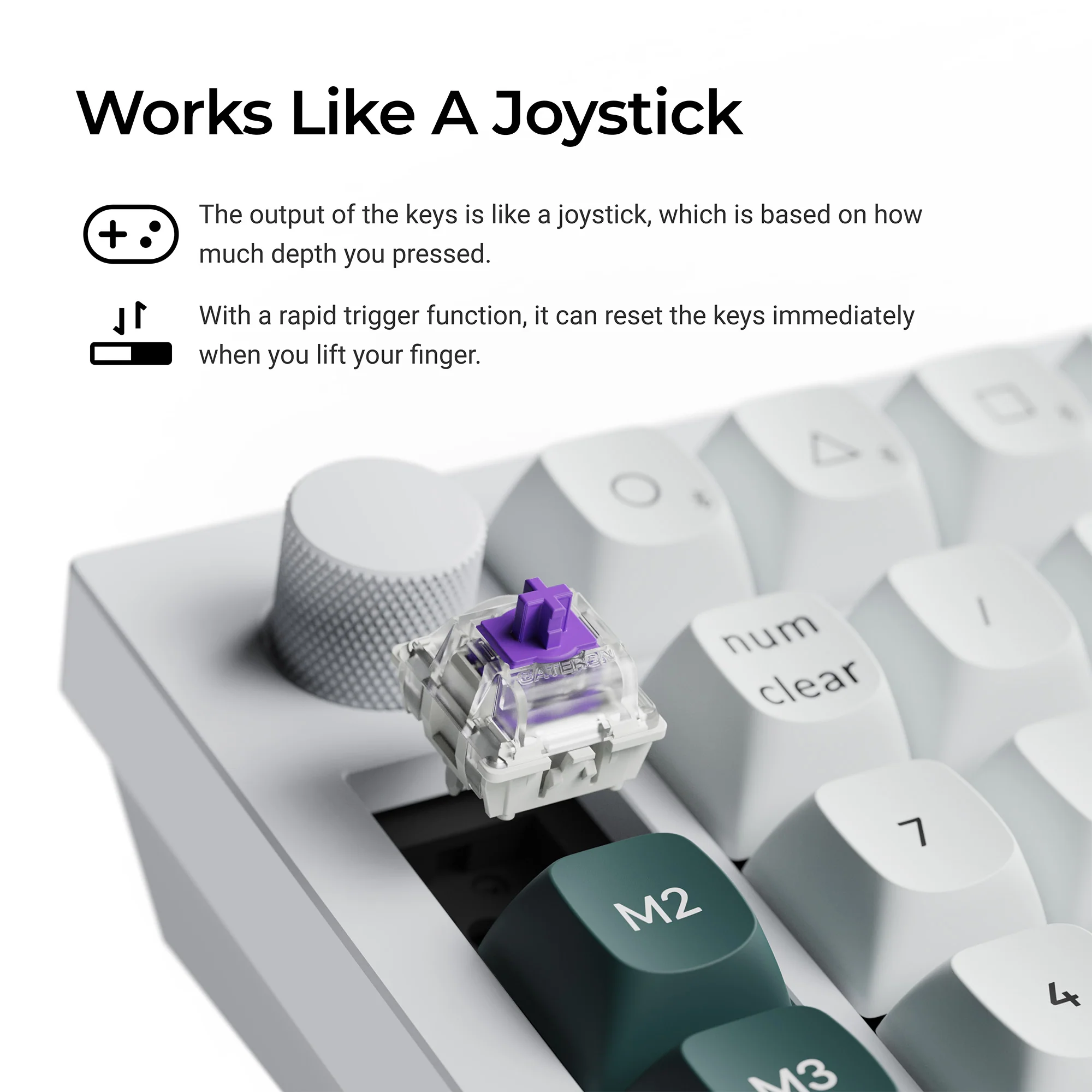 Keychron Q0 HE QMK langaton mukautettava numeronäppäimistö