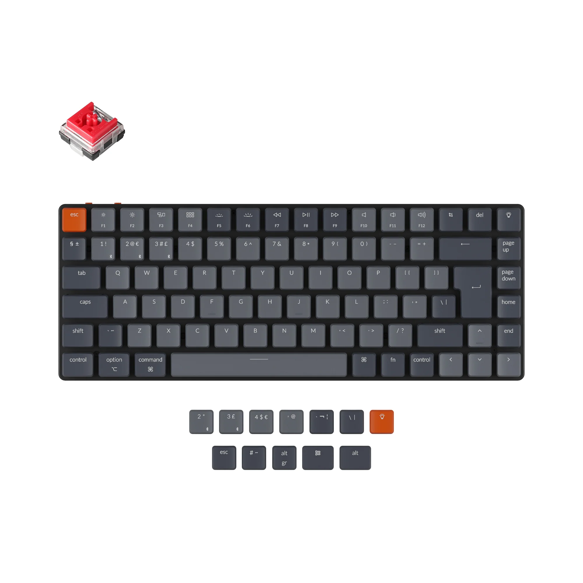 Clavier mécanique sans fil ultra-fin Keychron K3 (disposition ISO UK) - Version 2