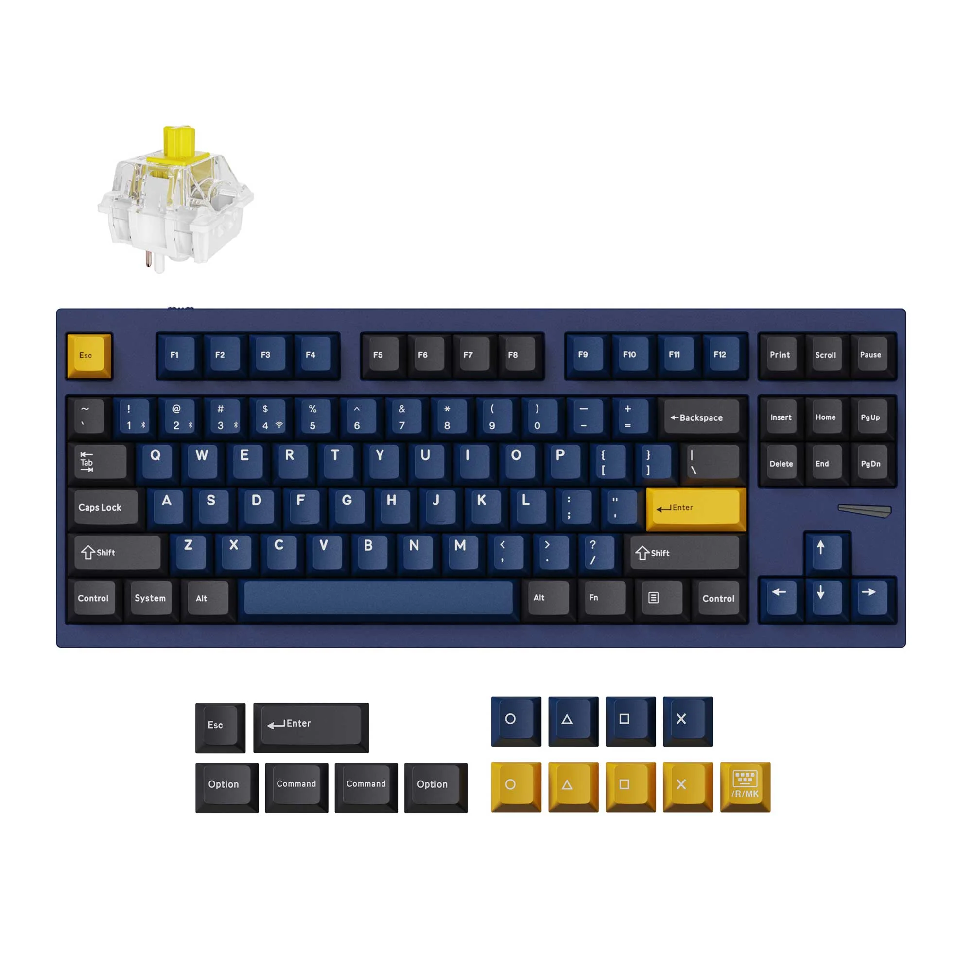 Teclado gamer personalizado sem fio QMK Lemokey L4