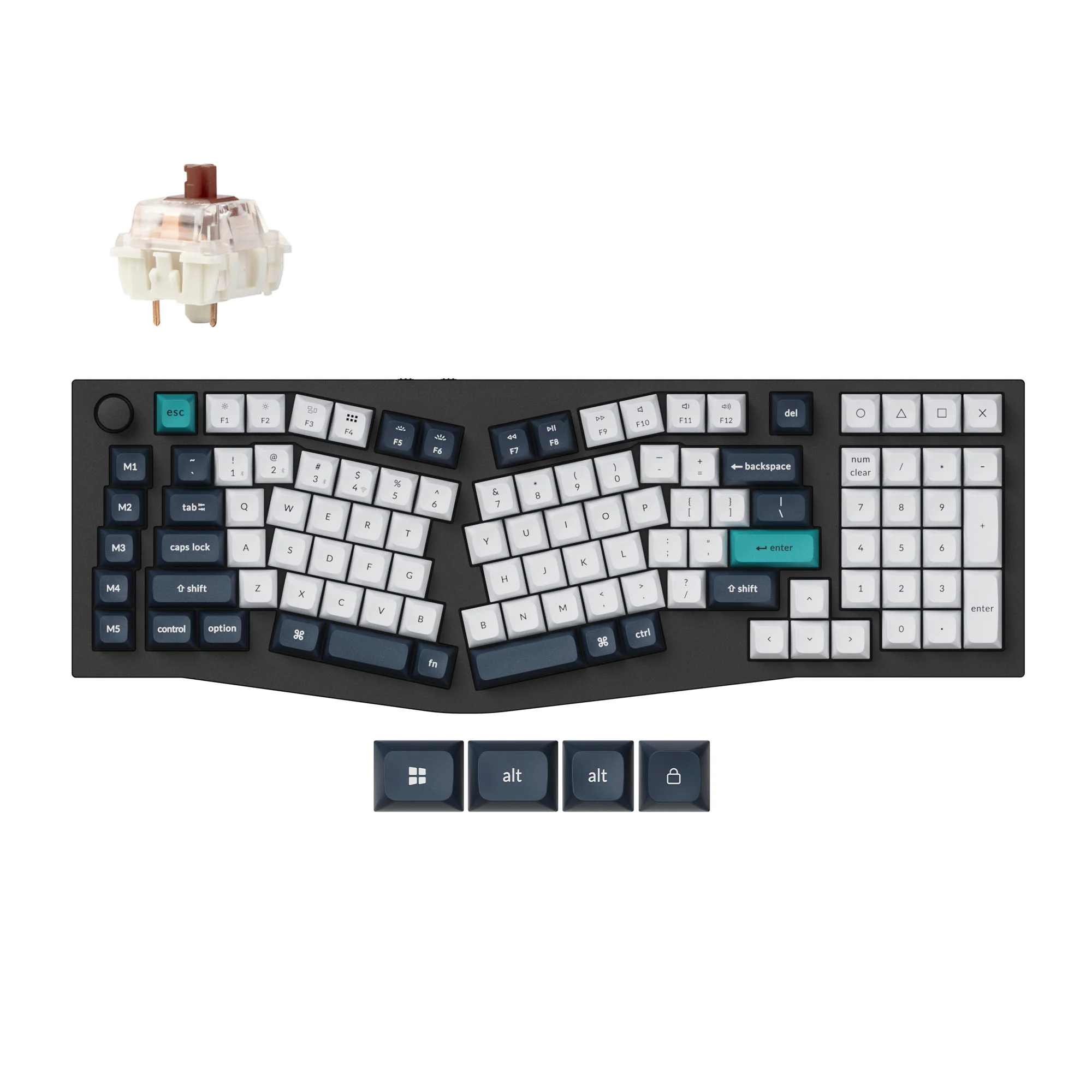 Keychron Q13 Max (Alice Layout) Teclado mecánico inalámbrico personalizado QMK
