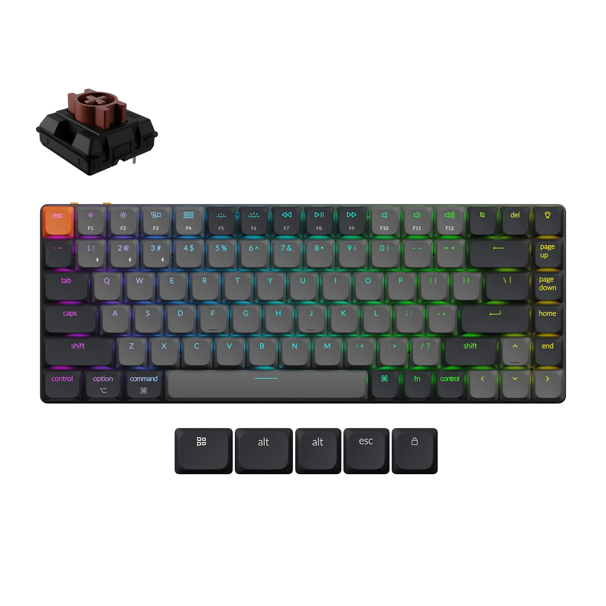 Keychron K3 QMK trådløst mekanisk tastatur (version 3)