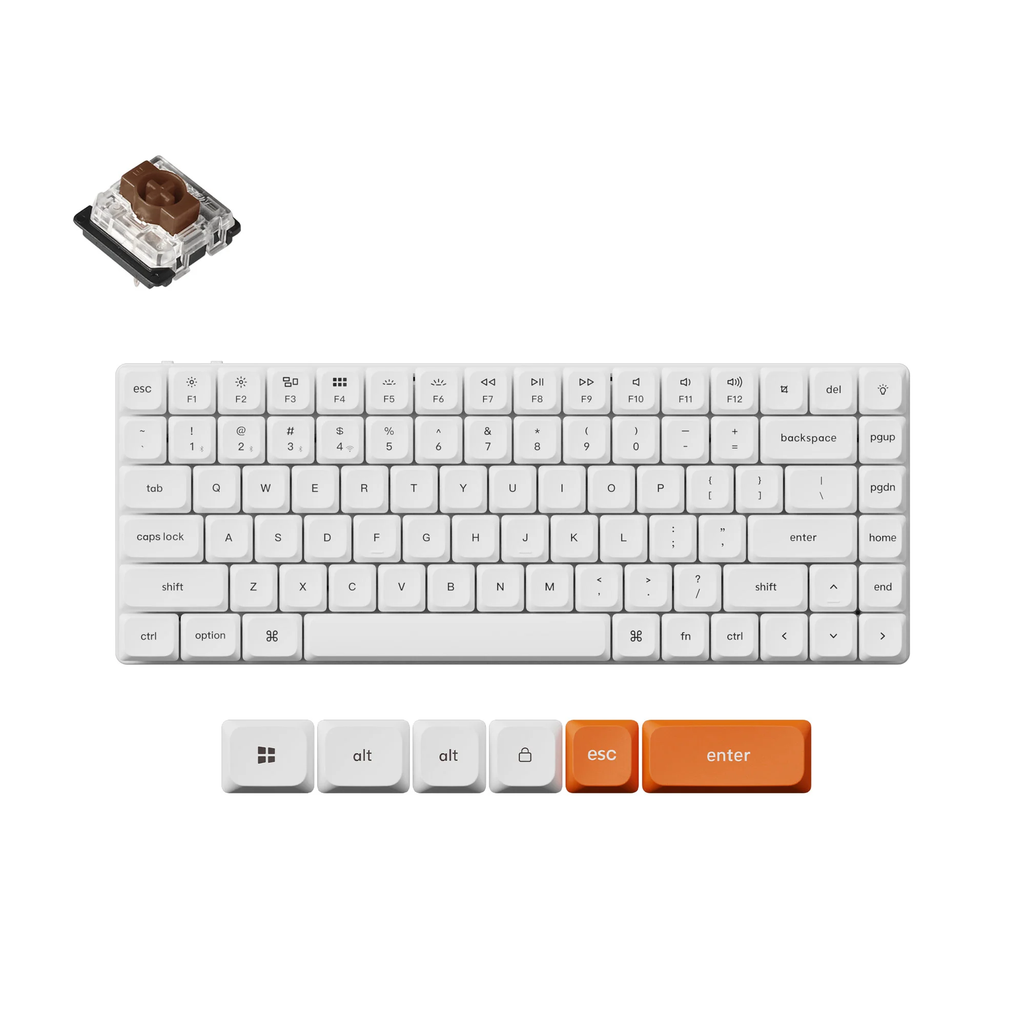 Keychron K3 Max QMK/VIA langaton mukautettava mekaaninen näppäimistö