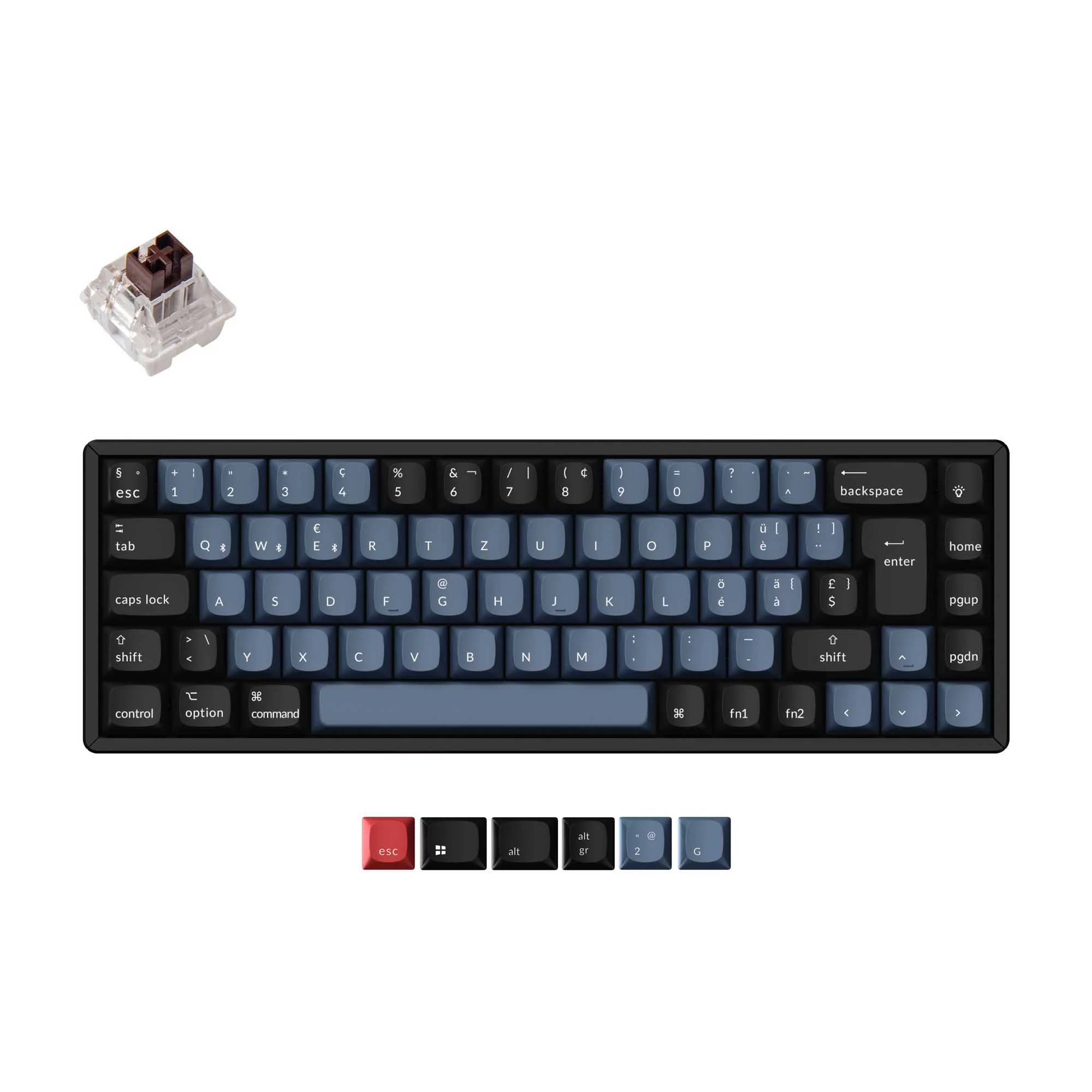 Keychron K6 Pro QMK/VIA Teclado Mecânico Sem Fio Coleção Layout ISO