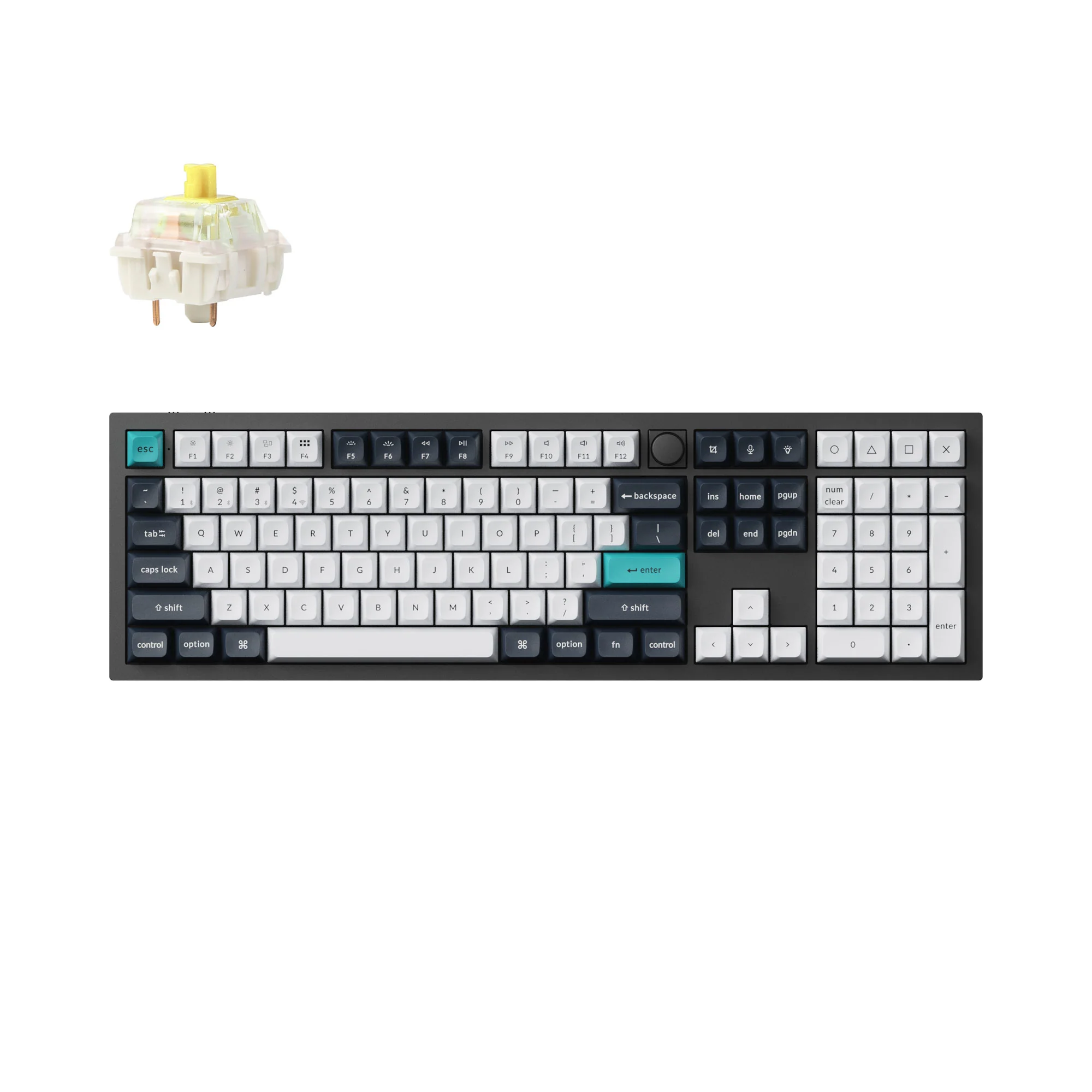 Keychron Q6 Max QMK/VIA langaton mukautettu mekaaninen näppäimistö