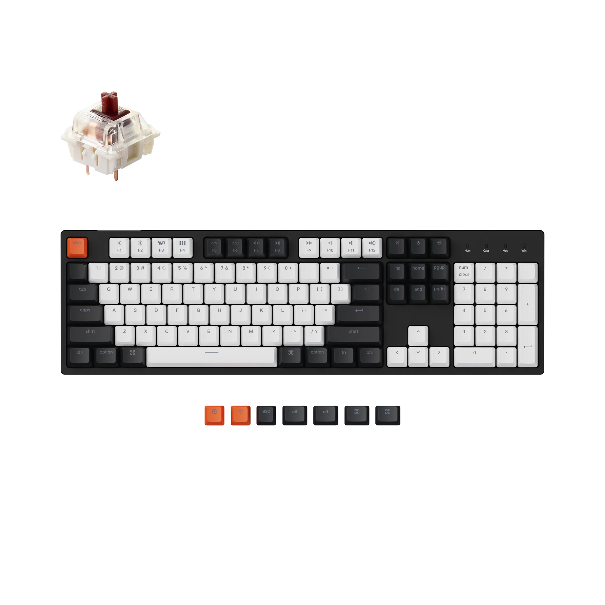Clavier mécanique filaire Keychron C2