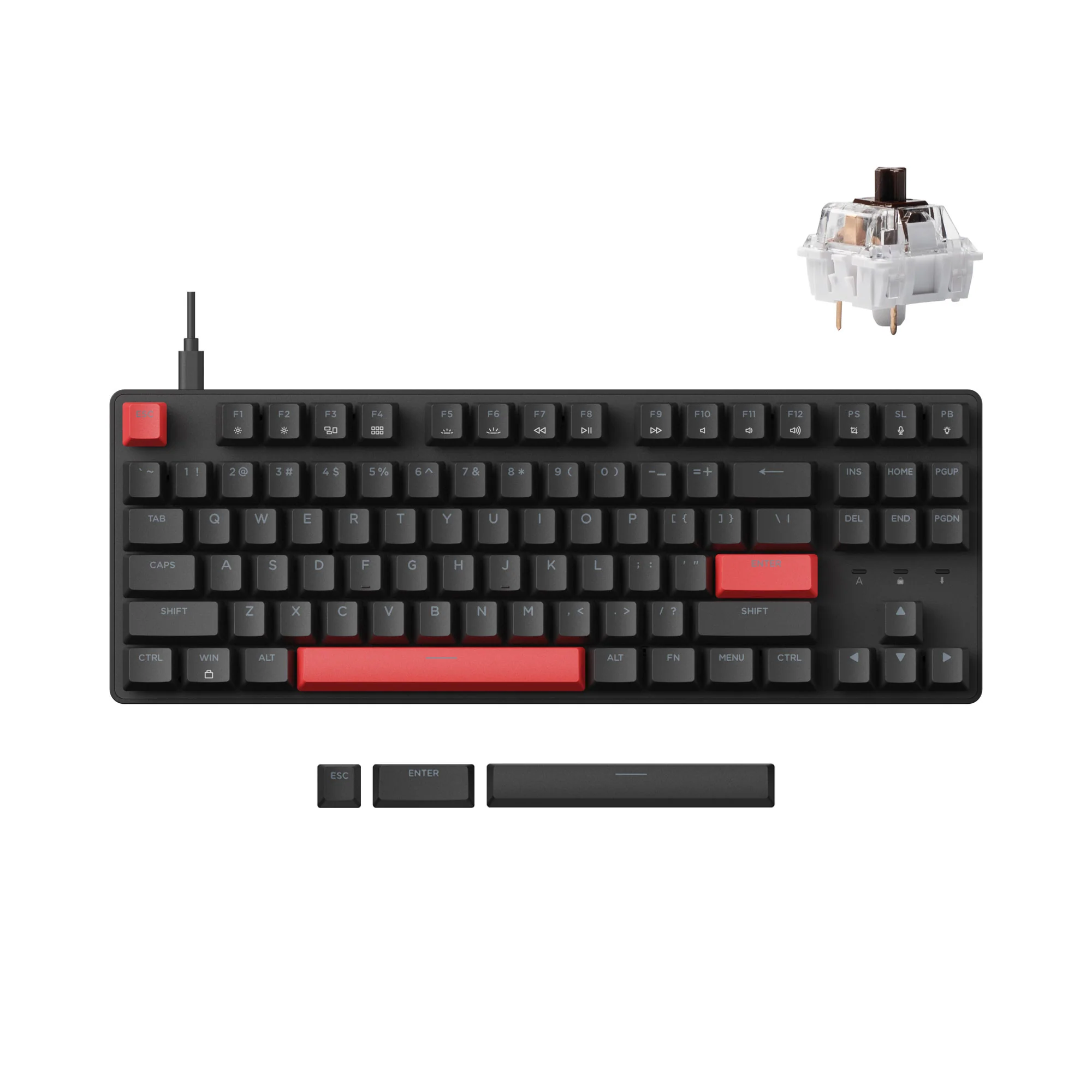 Lemokey X1 QMK/VIA Bedraad Mechanisch Toetsenbord