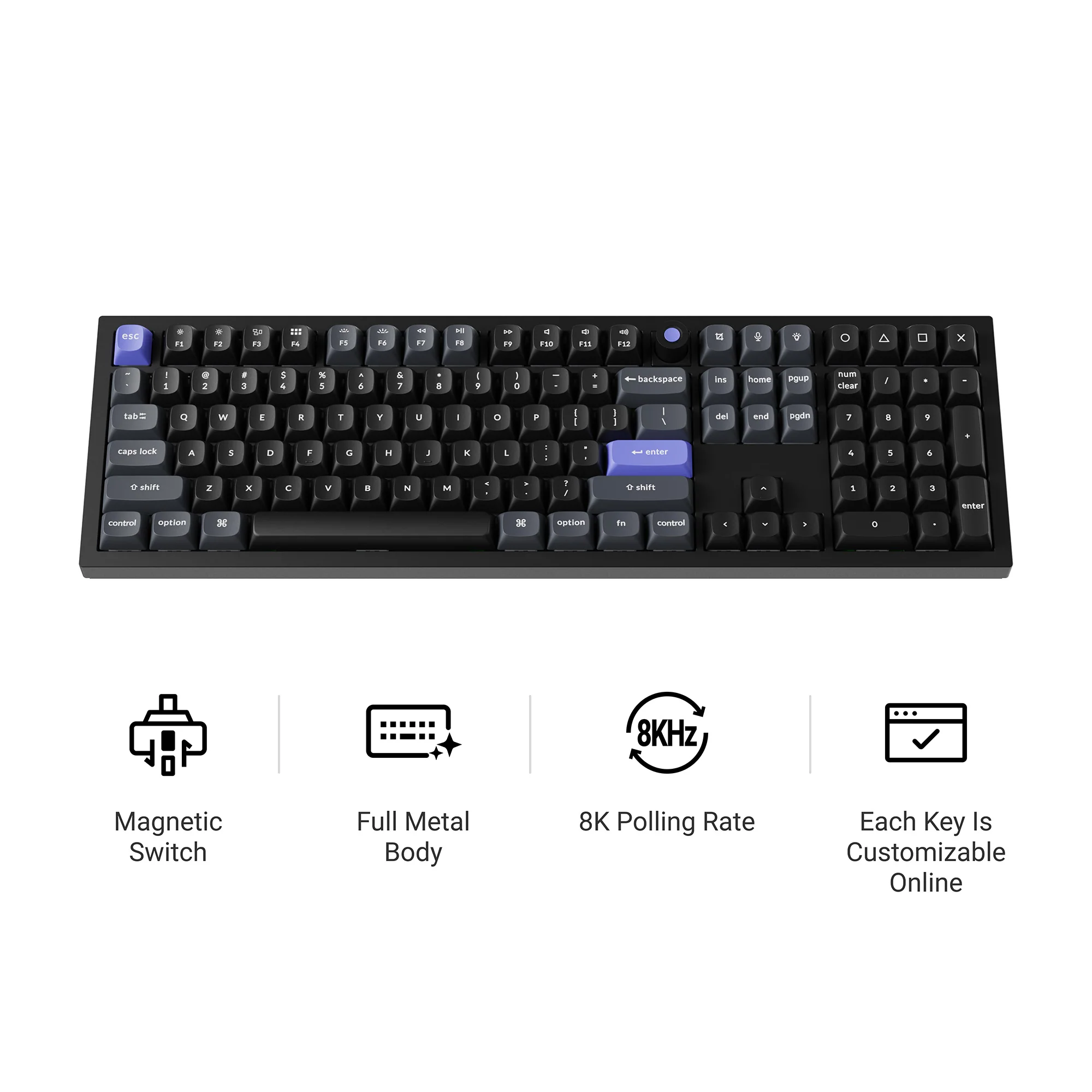 Keychron Q6 HE 8K Teclado con interruptores magnéticos