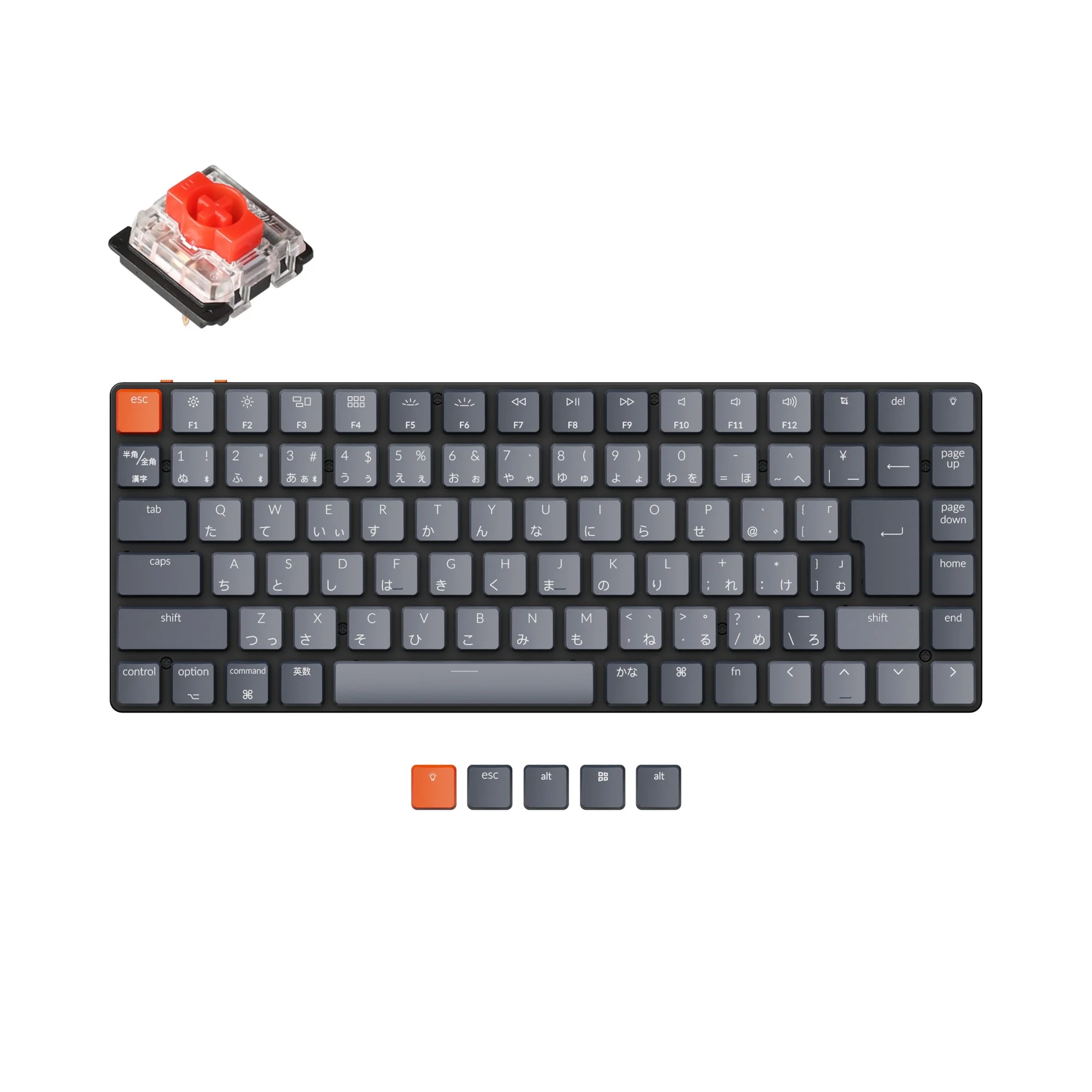 Clavier mécanique sans fil ultra-mince Keychron K3 (layout JIS japonais) - Version 2
