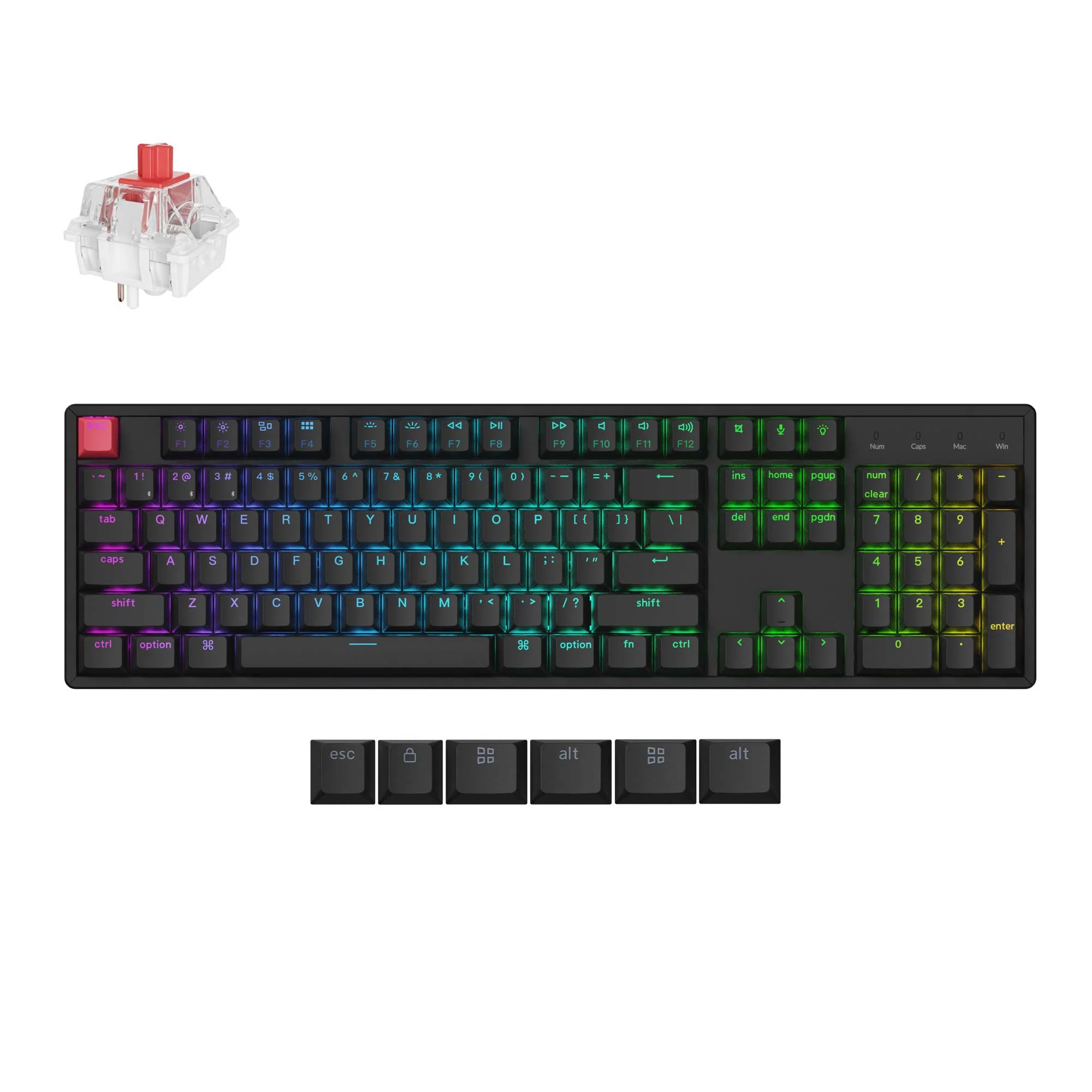 Keychron K10 QMK langaton mekaaninen näppäimistö (versio 2)