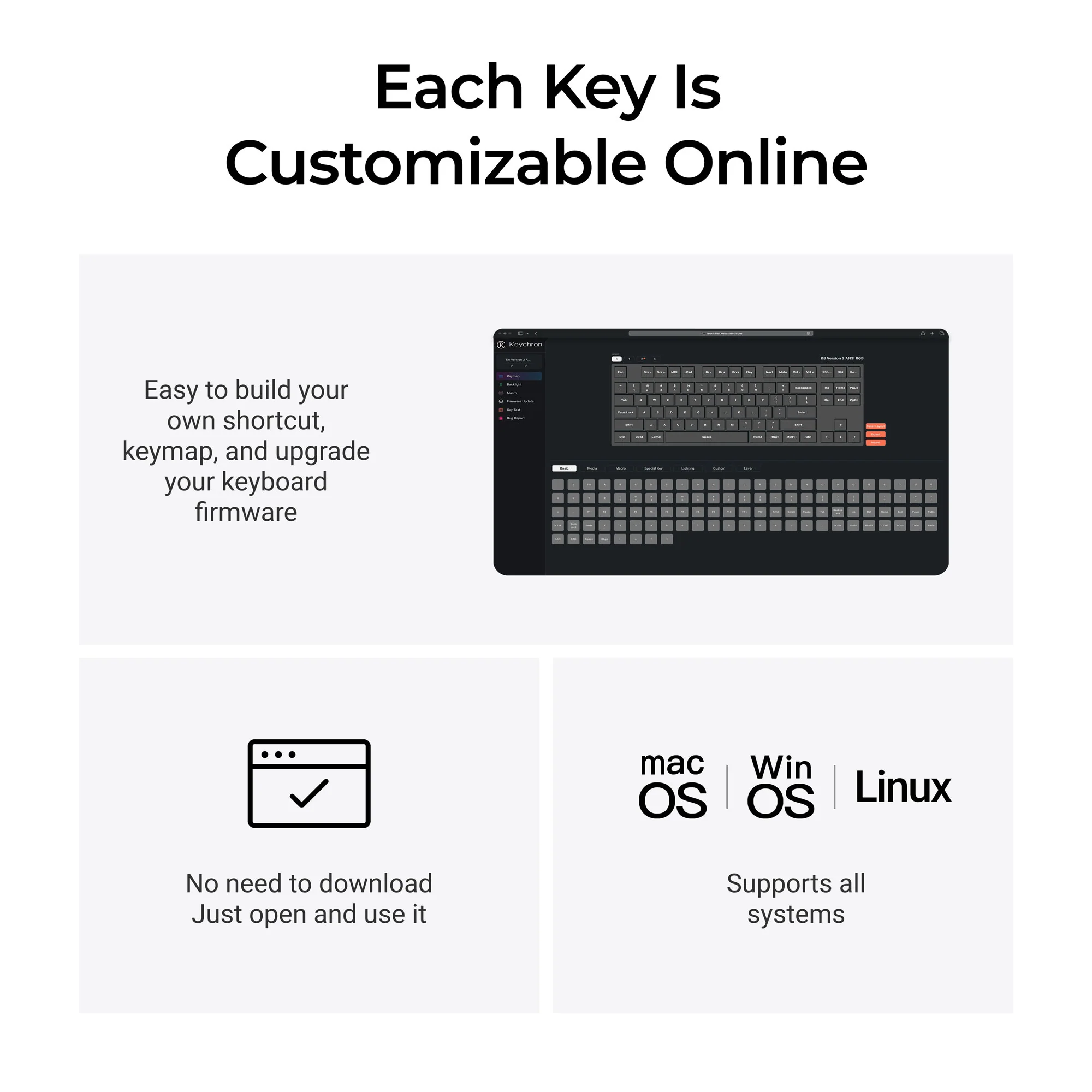 Keychron K8 QMK Wireless Mechanical Keyboard (Version 2)
