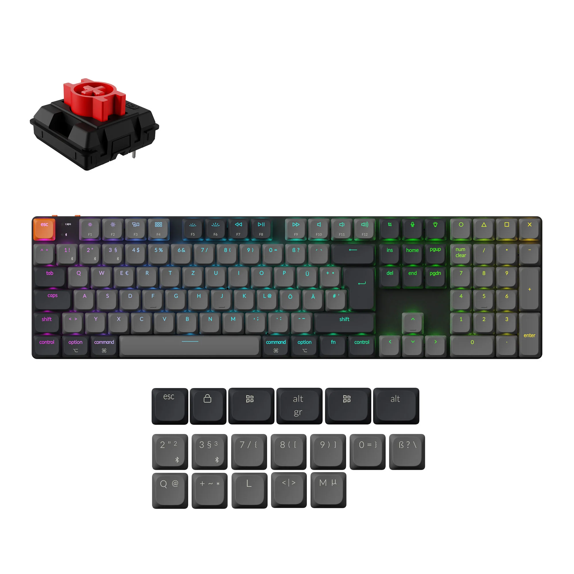 Keychron K5 QMK Wireless Mechanical Keyboard (ISO Layout) - Version 2