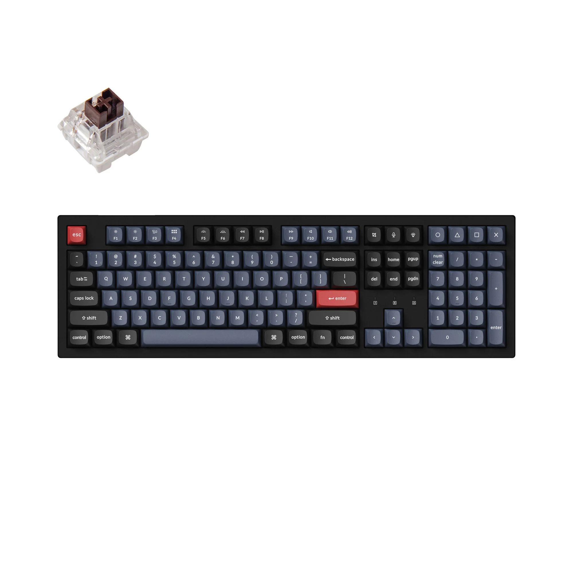 Teclado Mecânico Sem Fio Keychron K10 Pro QMK/VIA