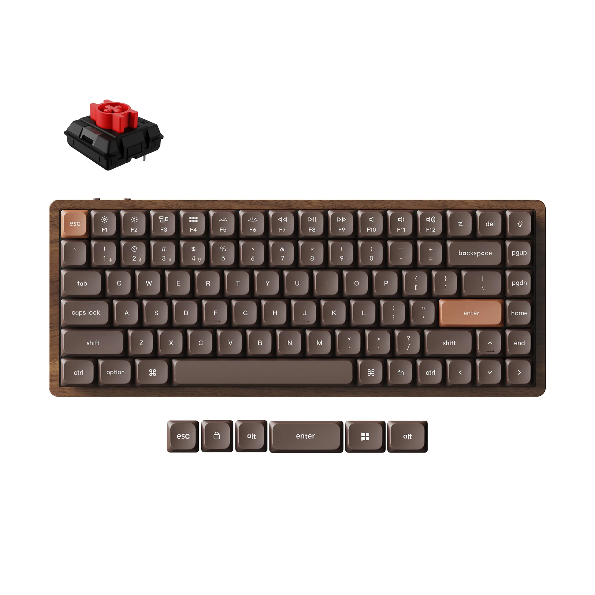 Keychron K3 Max QMK Wireless Custom Mechanical Keyboard - All-Wood Special Edition