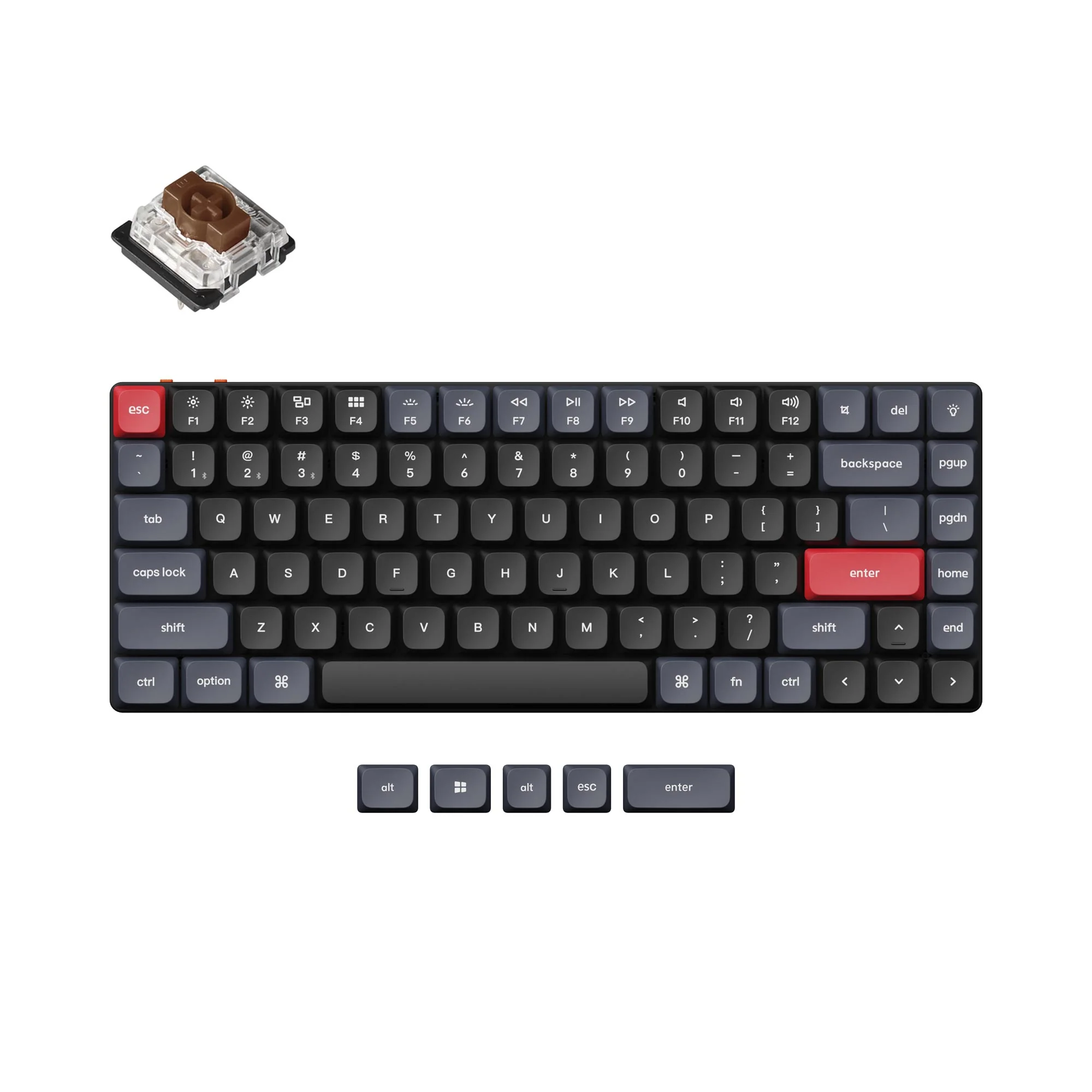 Teclado Mecânico Personalizado Sem Fio QMK/VIA Keychron K3 Pro