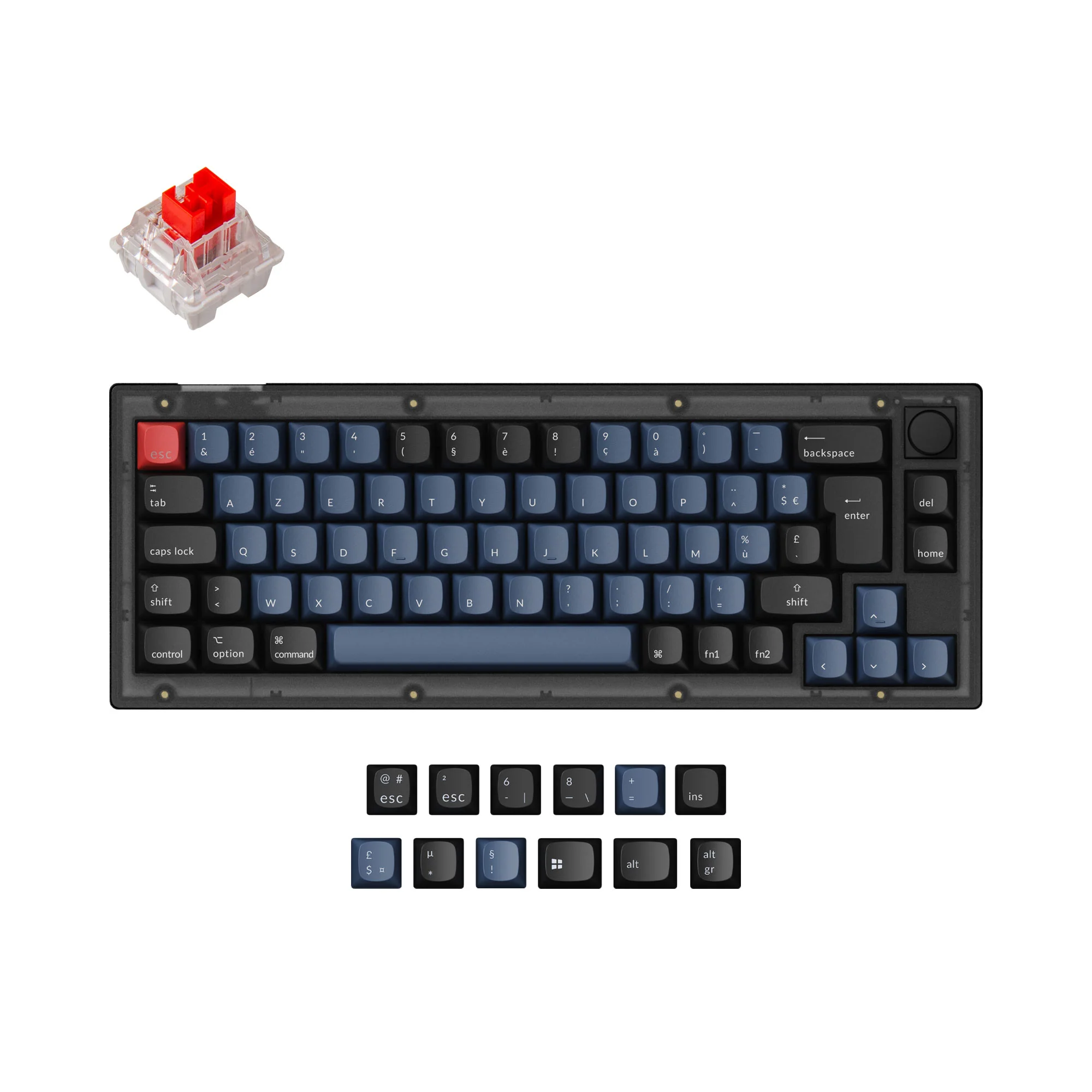 Keychron V2 QMK Teclado Mecánico Personalizado Colección de Distribución ISO