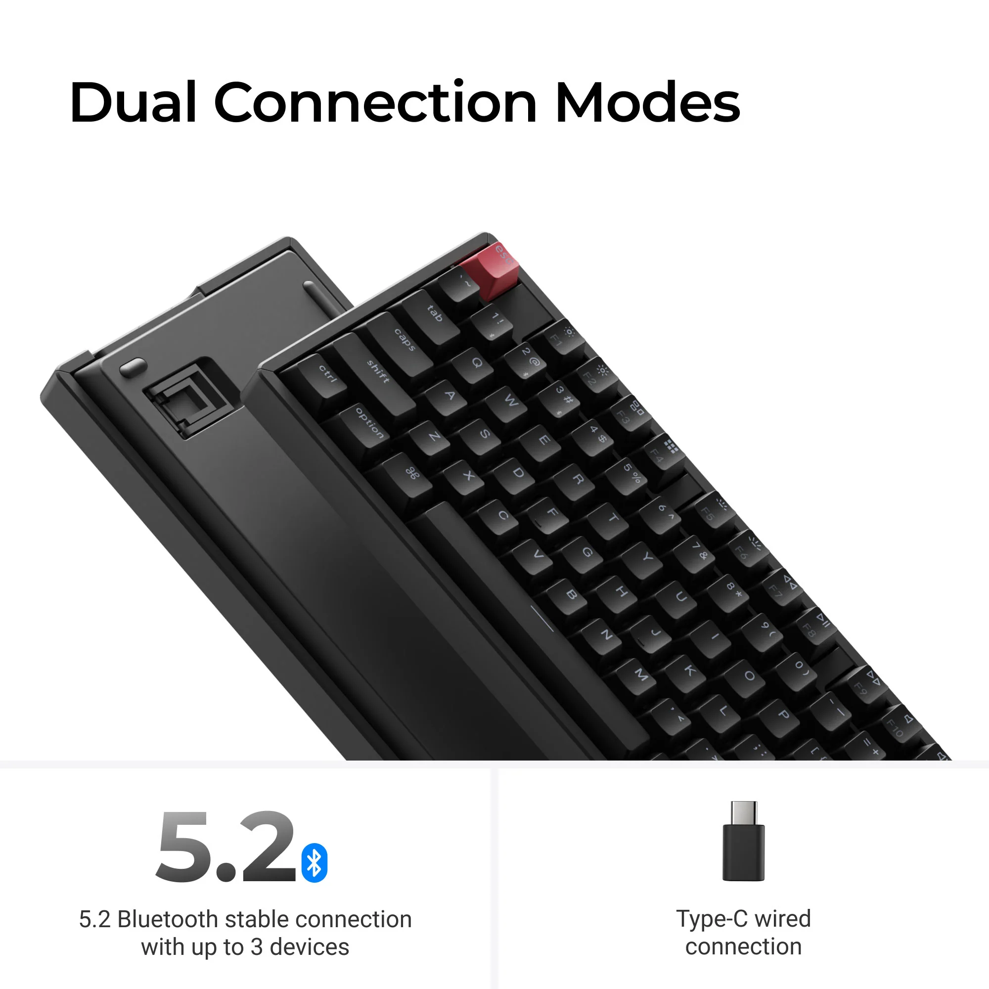 Keychron K10 QMK langaton mekaaninen näppäimistö (versio 2)
