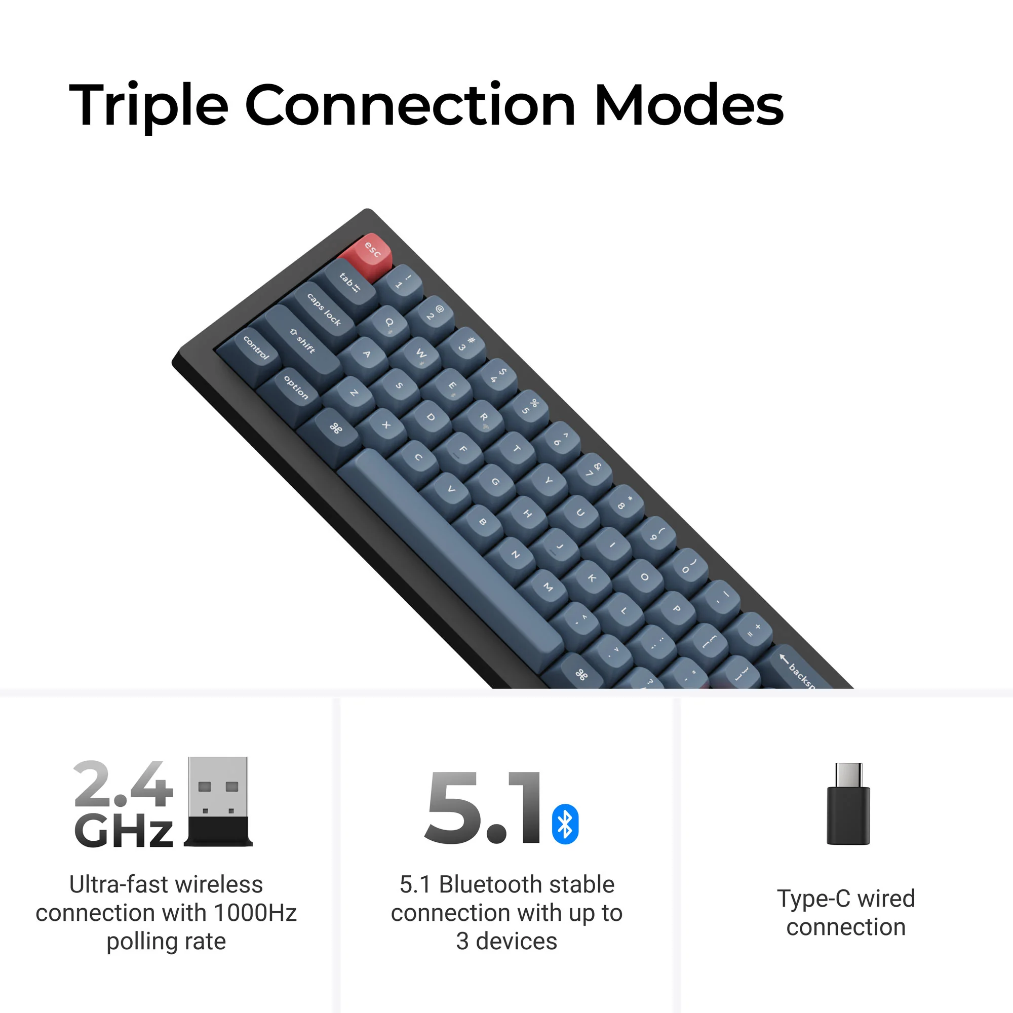 Keychron V4 Max QMK/VIA Wireless Custom Mechanical Keyboard