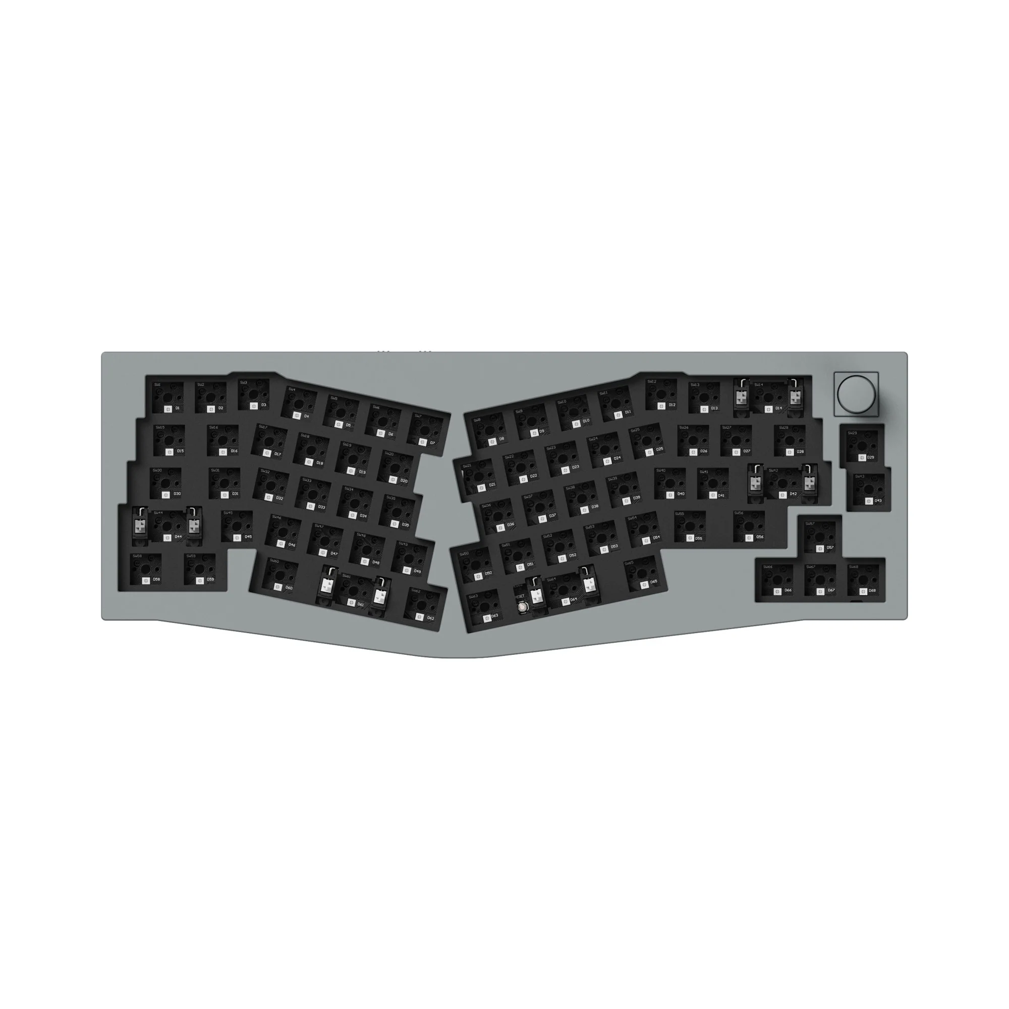 Teclado Mecânico Personalizado Sem Fio Keychron Q8 Pro (Layout Alice) QMK/VIA