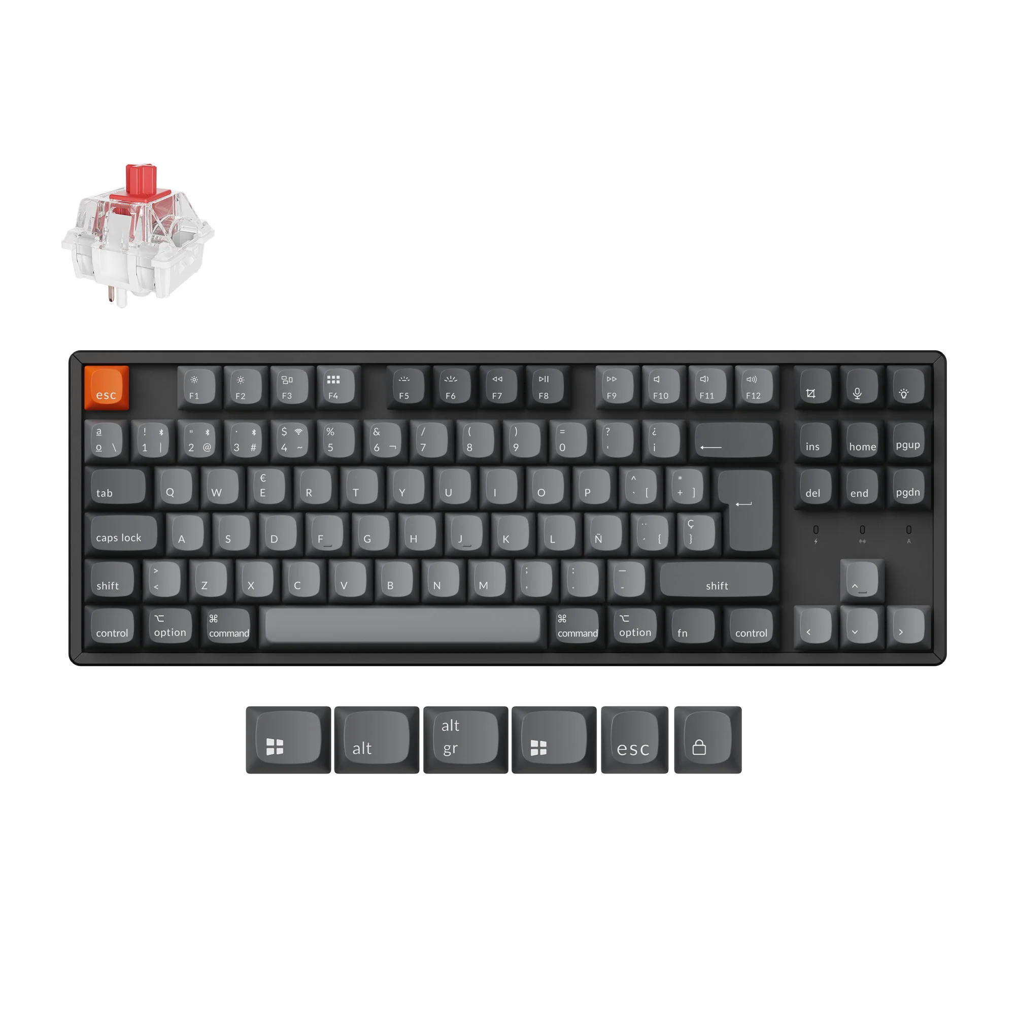 Keychron K8 Max QMK Wireless Mechanical Keyboard ISO Layout Collection