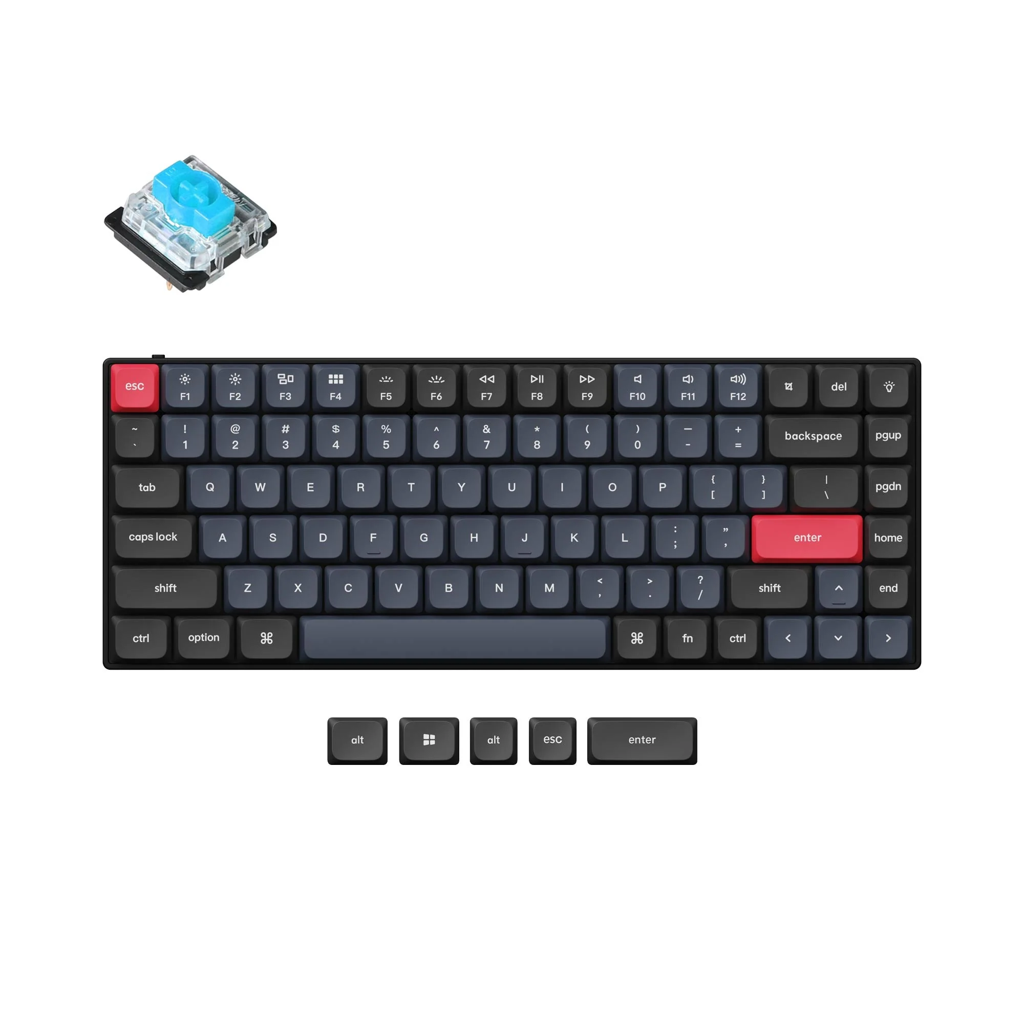 Teclado Mecânico Personalizado QMK Keychron S1