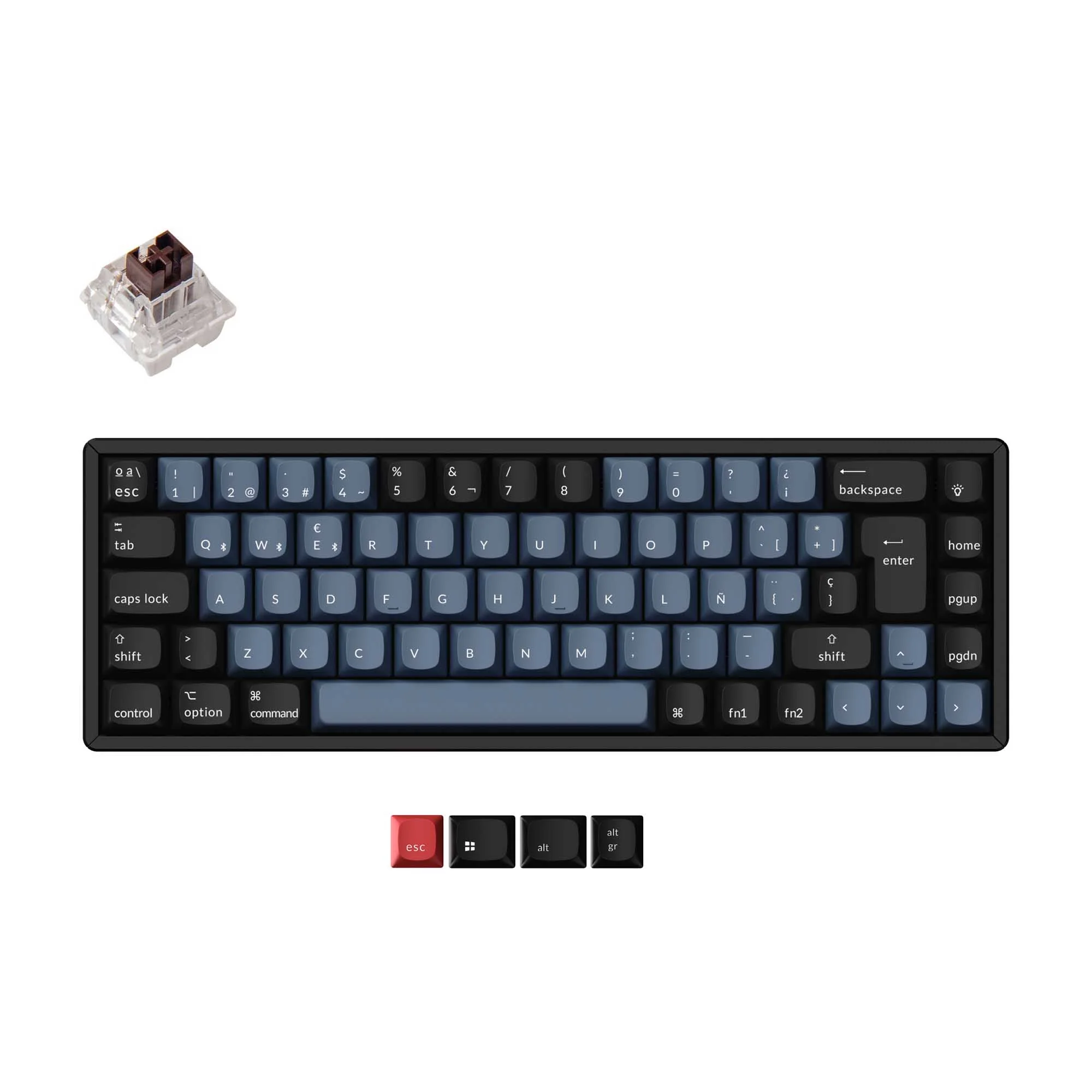 Keychron K6 Pro QMK/VIA Teclado Mecânico Sem Fio Coleção Layout ISO
