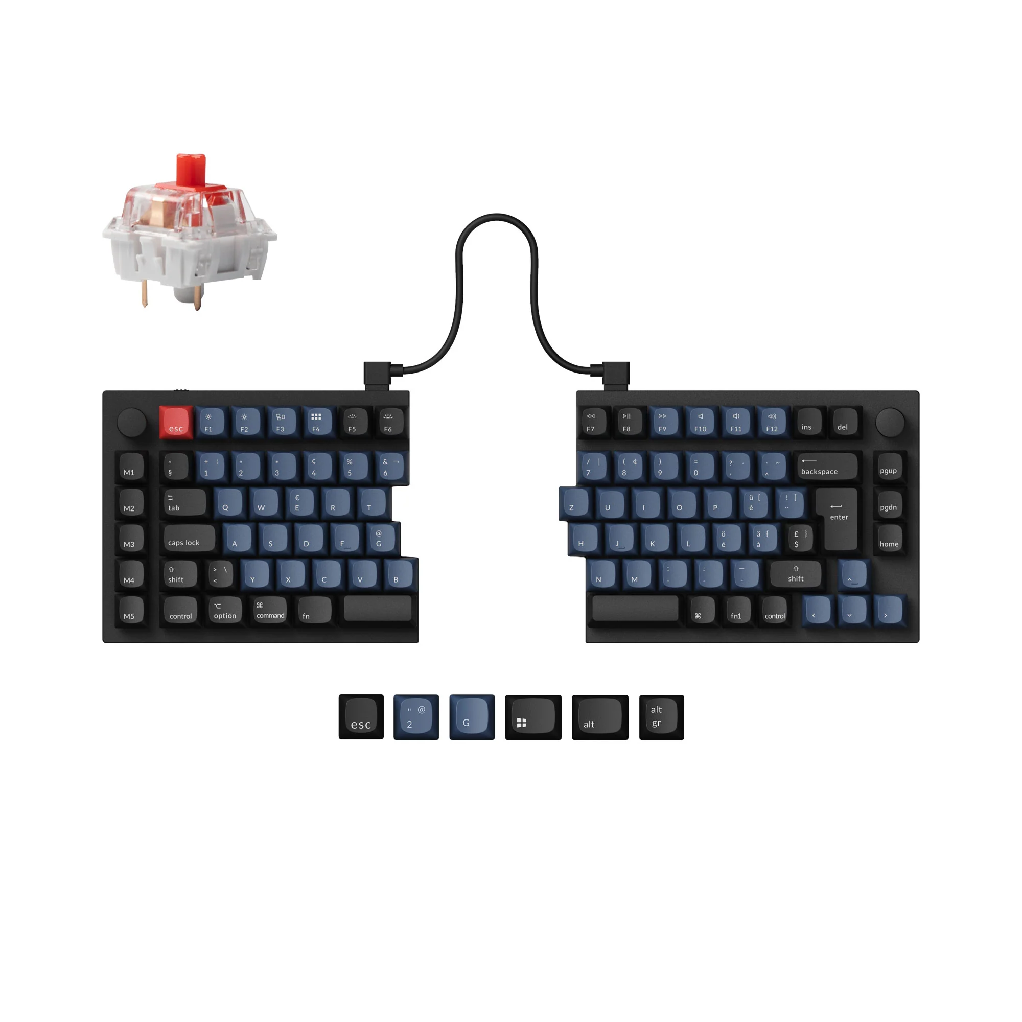 Keychron Q11 teclado mecánico personalizable QMK - colección de distribución ISO