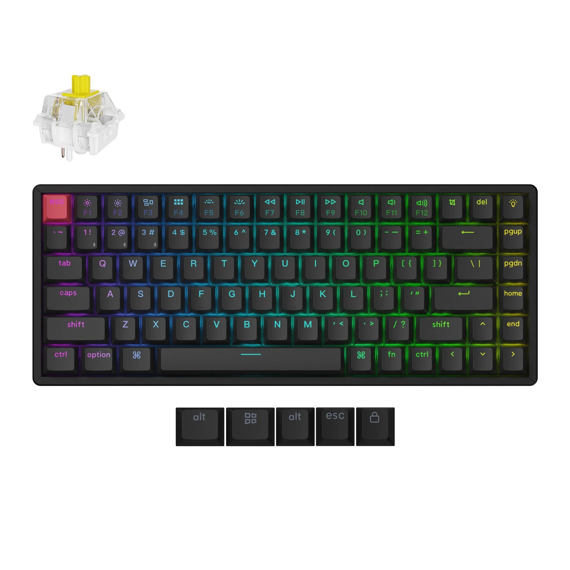 Keychron K2 QMK Teclado mecánico inalámbrico (Versión 3)
