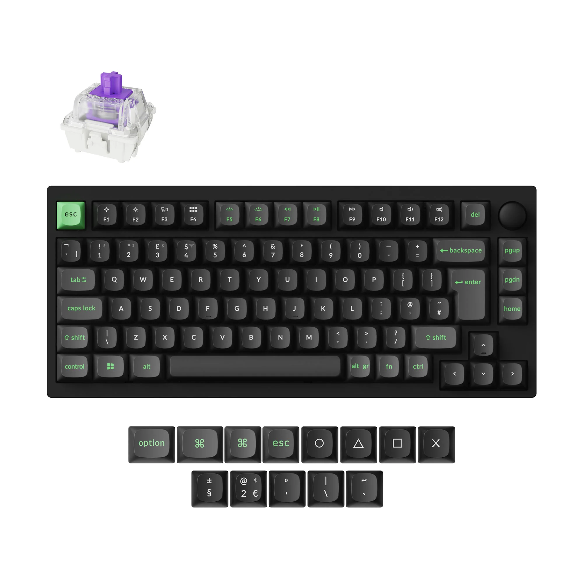 Lemokey P1 HE Teclado gaming personalizado inalámbrico con interruptor magnético, colección de distribución ISO