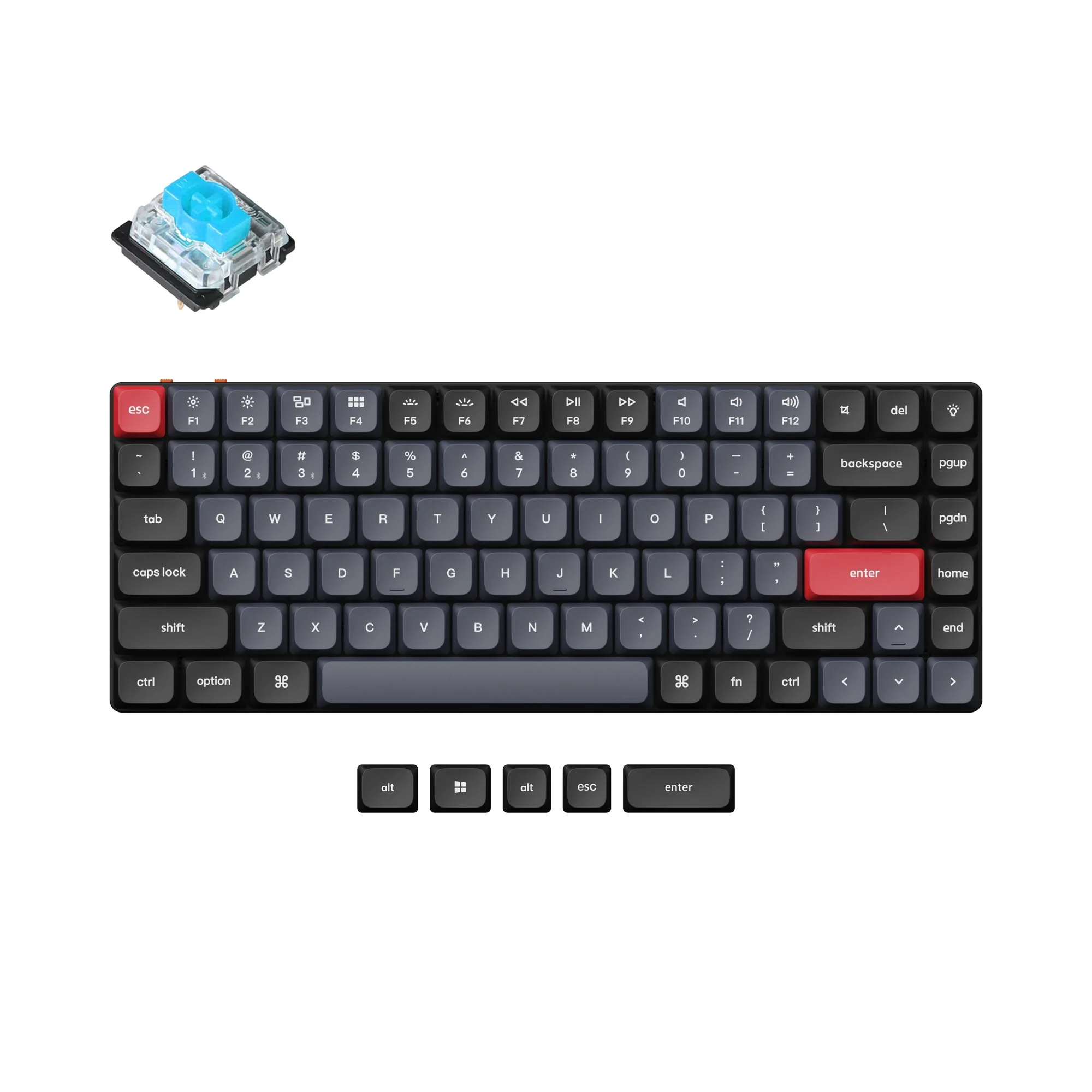 Teclado Mecânico Personalizado Sem Fio QMK/VIA Keychron K3 Pro